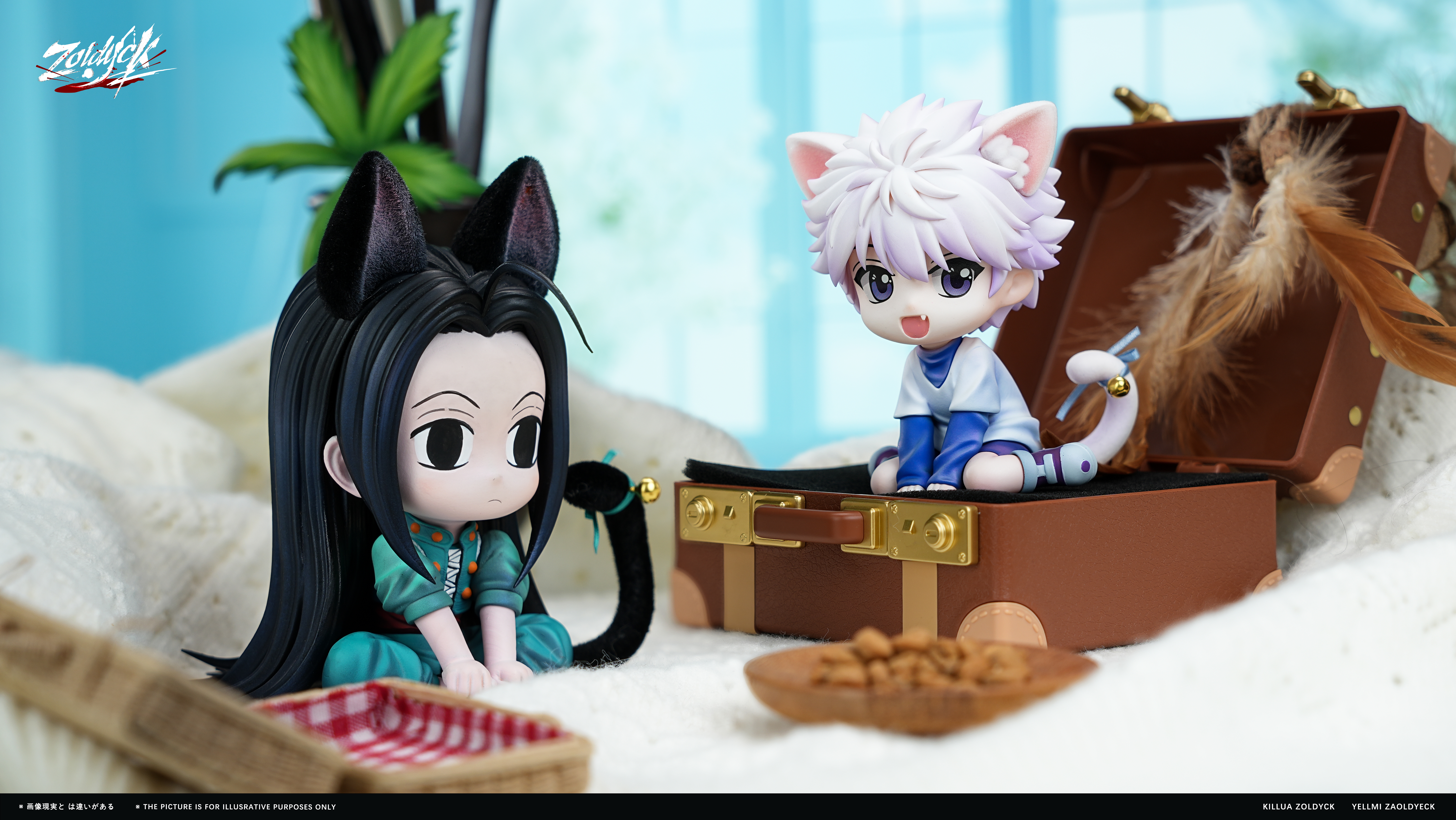 【Pre-sale】Q Version Cat Killua and Yellmi-Hunter X Hunter-Zoldyck (ZDK) Studio
