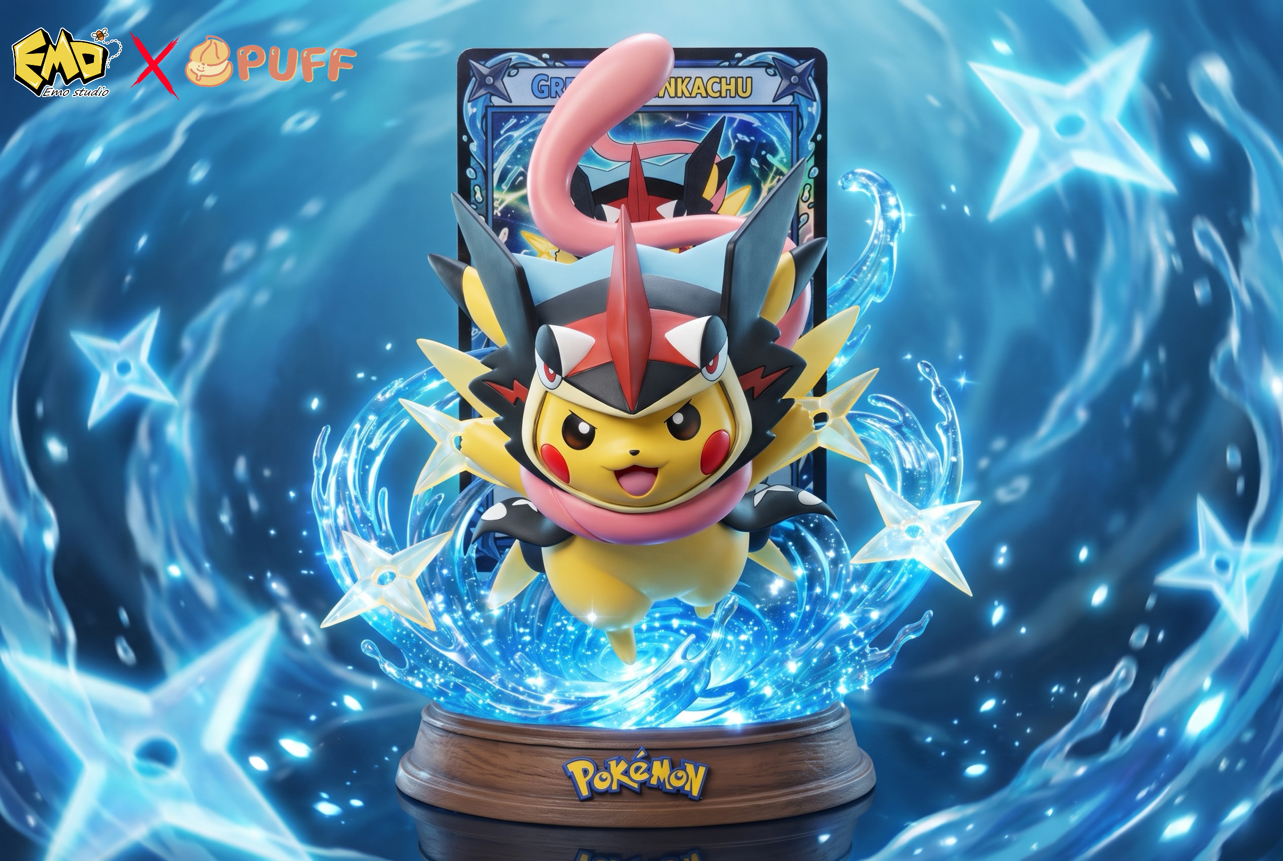 【Pre-sale】002 Greninja Pikachu-Pokemon-Emo X Puff Studio
