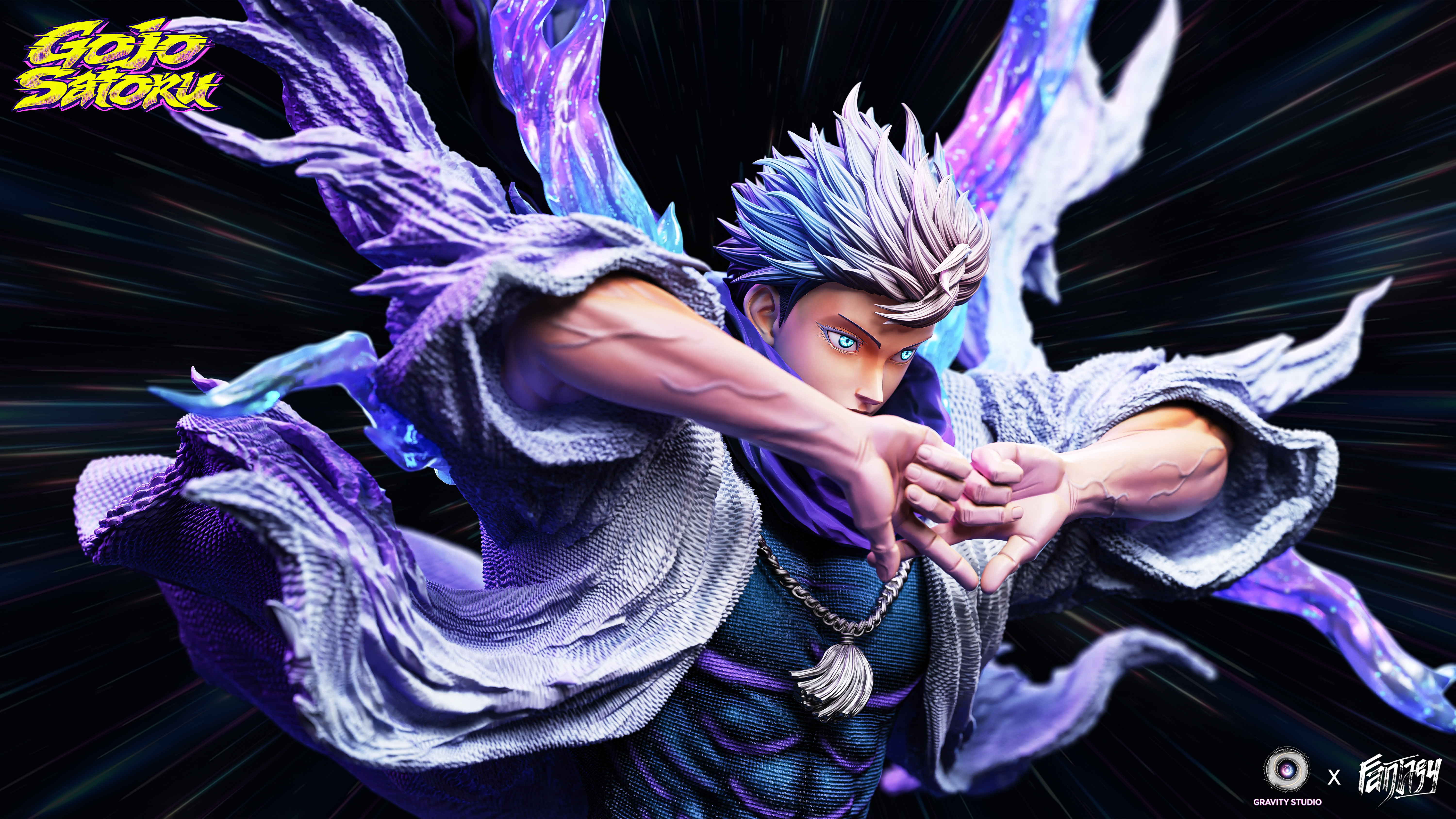 【Pre-sale】1/6 Scale Gojo Satoru with LED-Jujutsu Kaisen-Fantasy × Gravity Studio