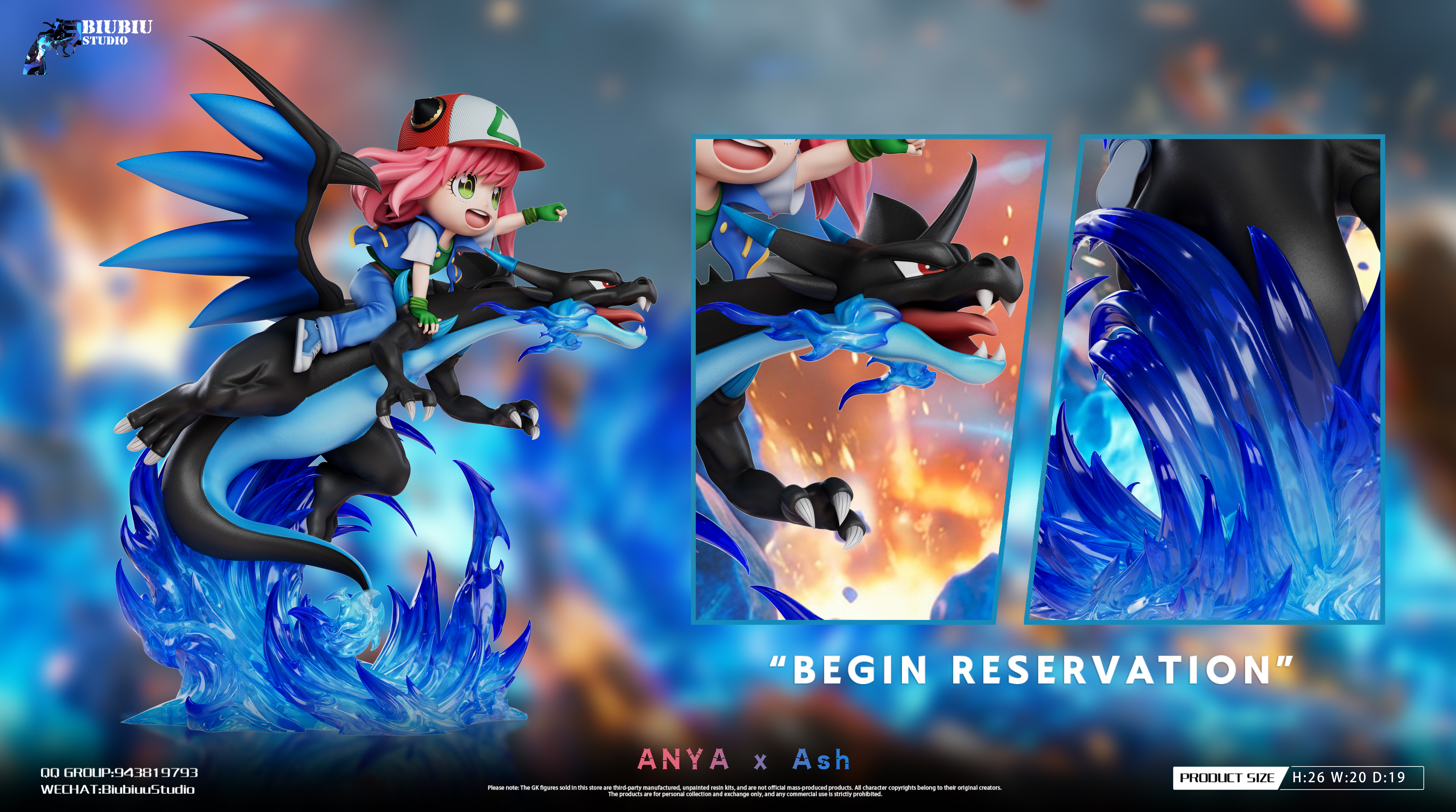 【Pre-sale】1/6 Scale 001 Anya Charizard-Biubiu Studio