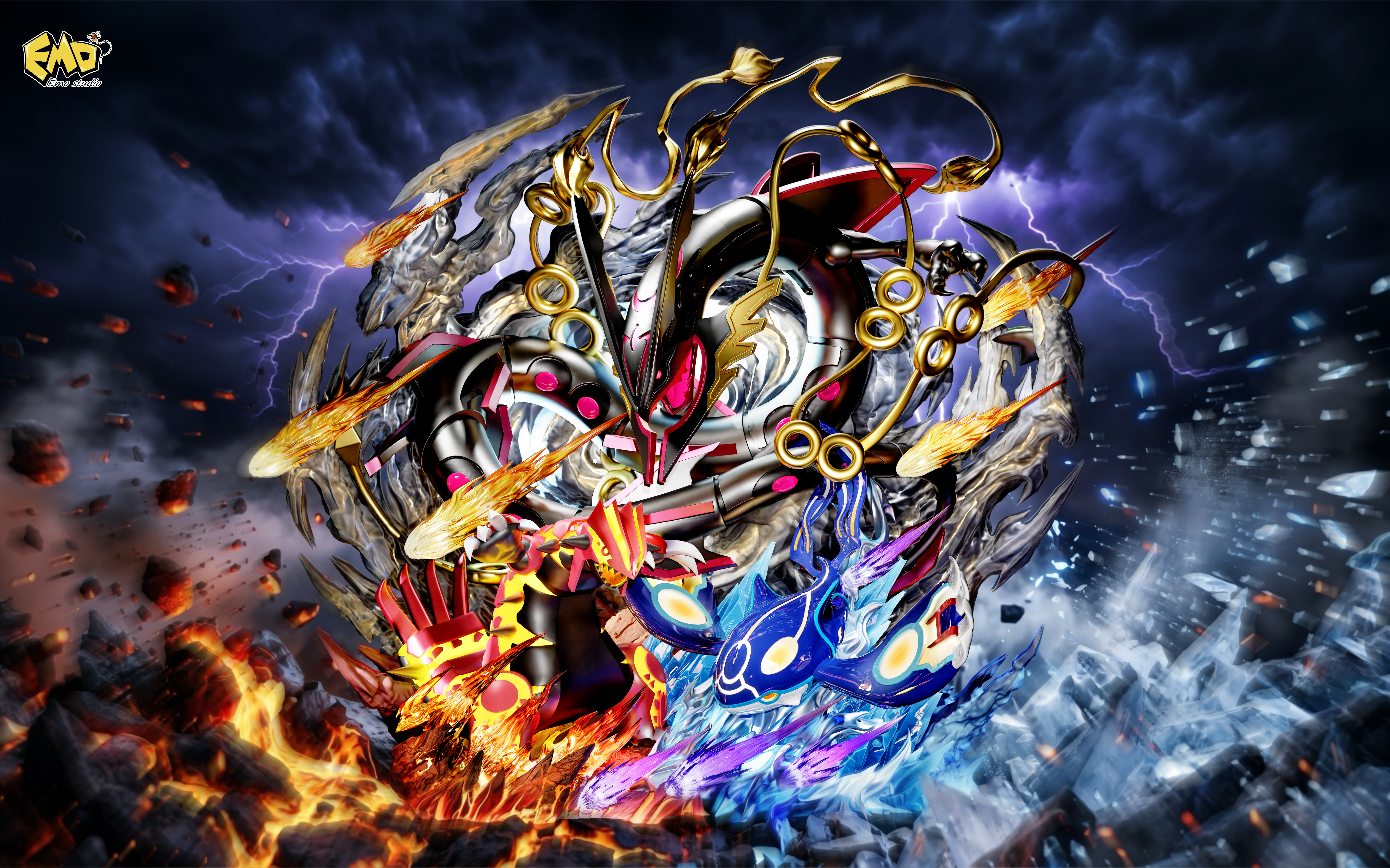 【Pre-sale】002 Mega Articuno, ‌Zapdos‌ and Moltres-Emo Studio