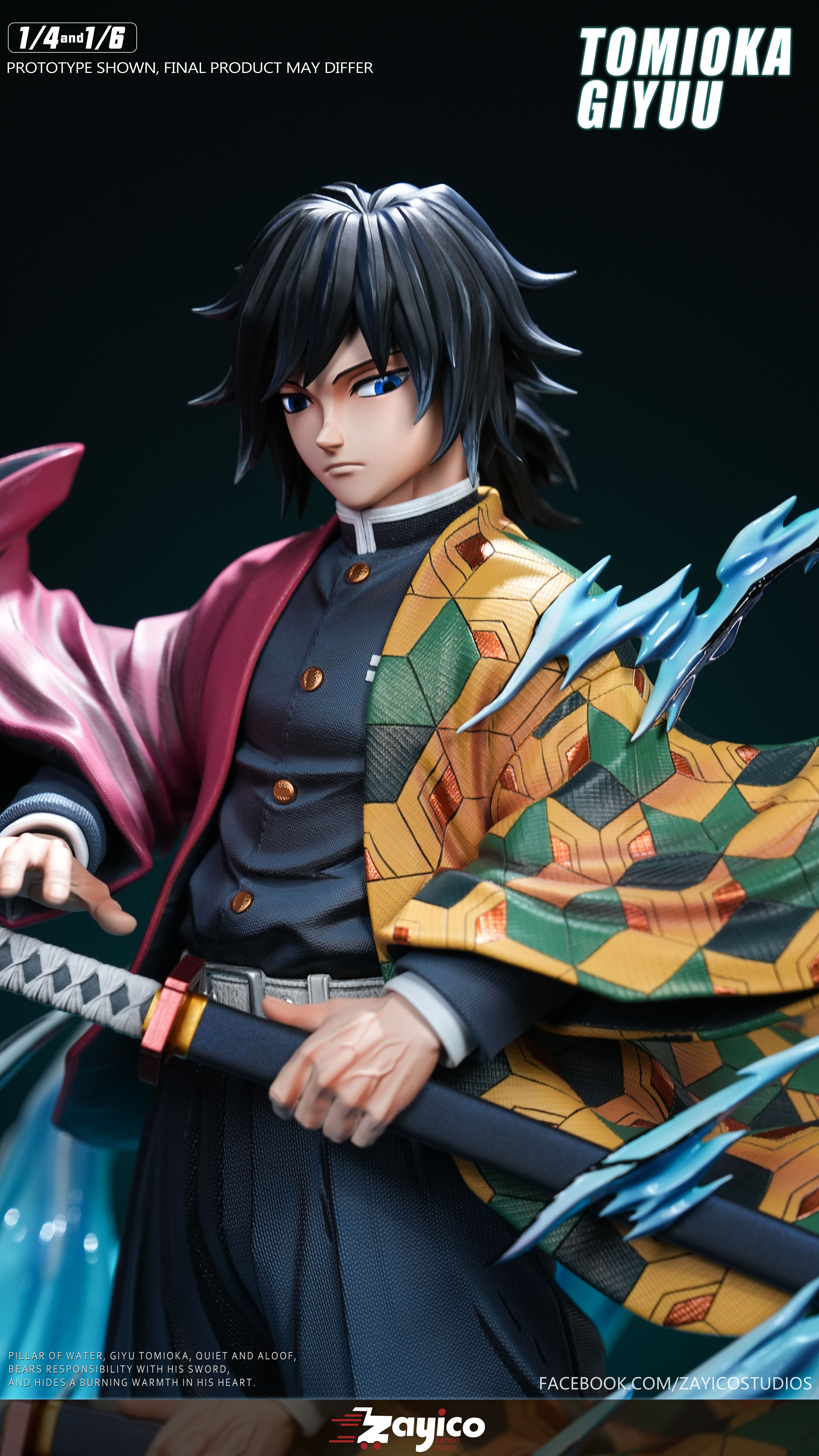 【Pre-sale】1/6 and 1/4 Scale Tomioka Giyuu-Demon Slayer-Zayico Studio