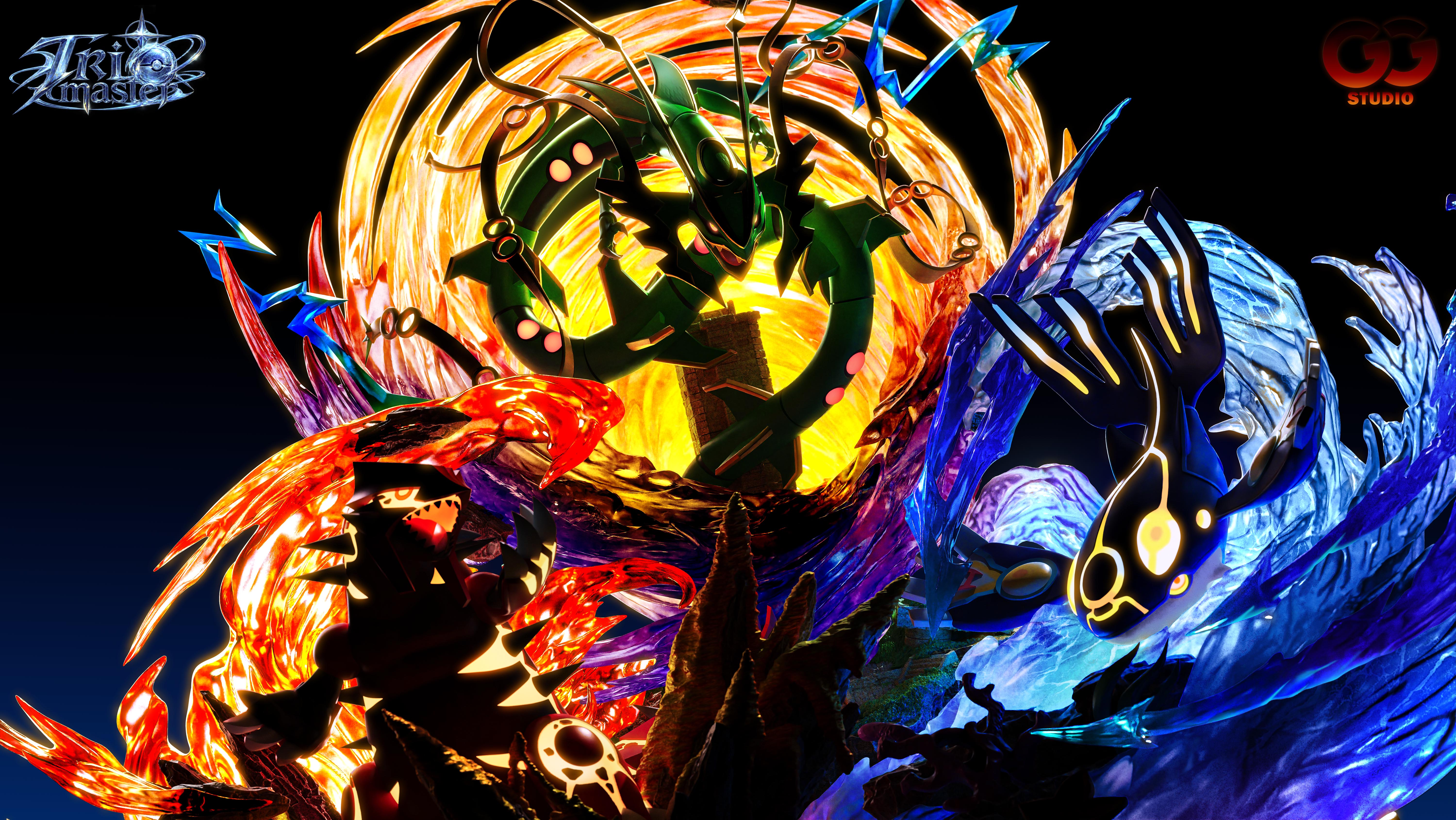 【Pre-sale】Groudon, Kyogre and Rayquaza-Pokemon-Gugu Studio