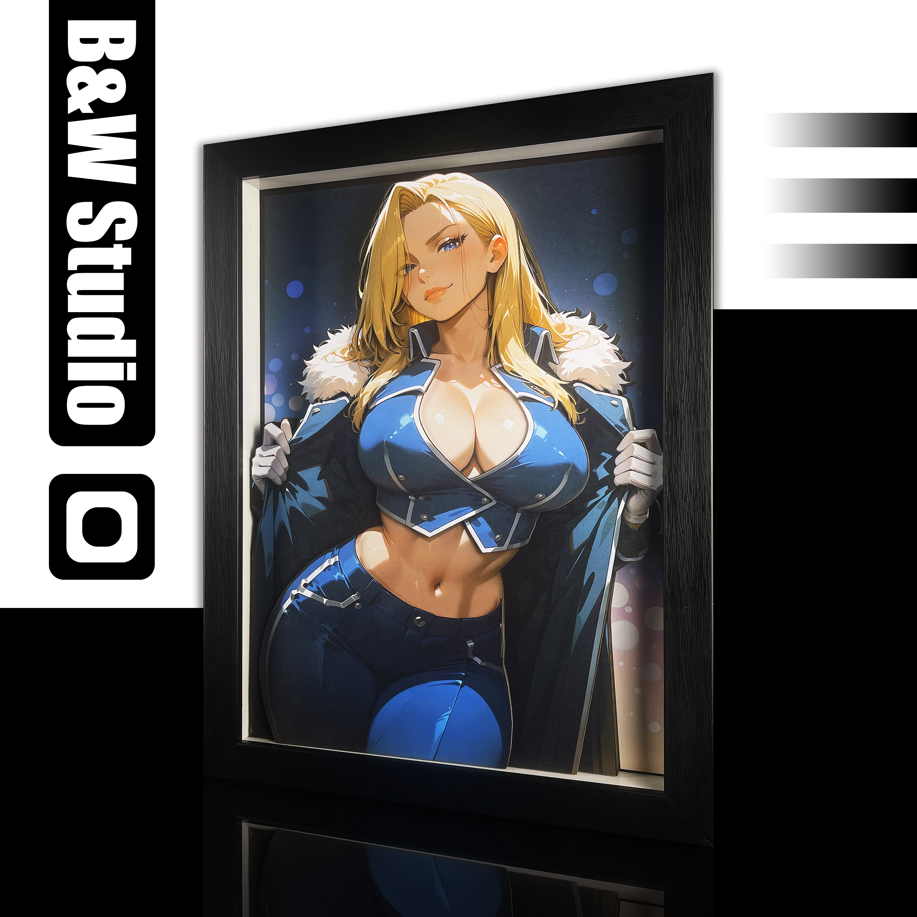 【Pre-sale】Decorative Painting of Olivier Mira Armstrong-Black and White Studio