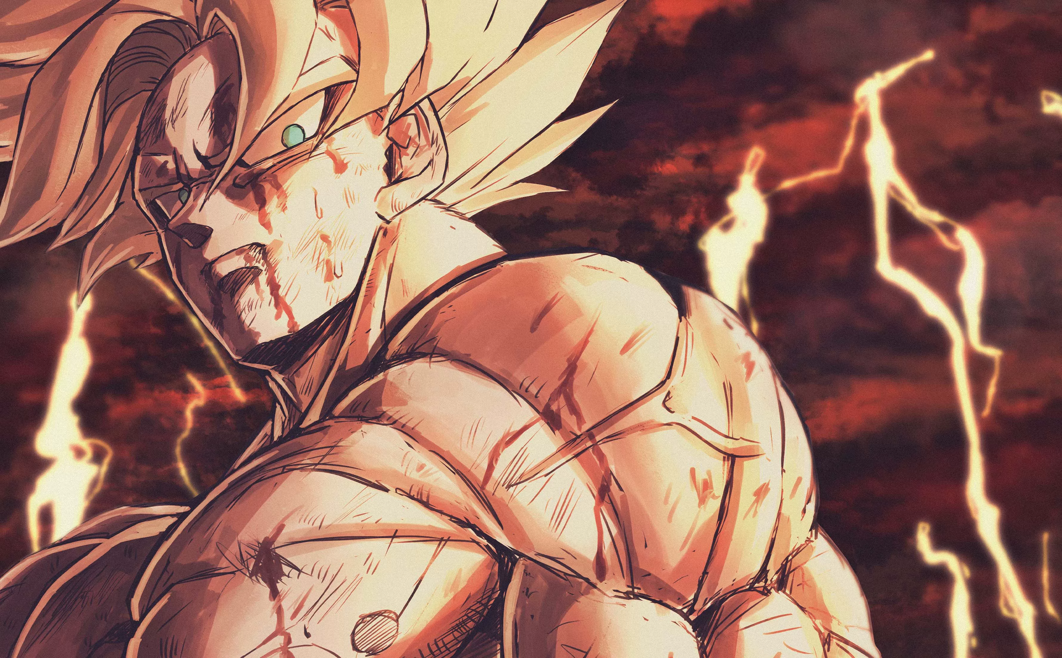 【Pre-sale】Decorative Painting of Injured Goku-H2 Studio