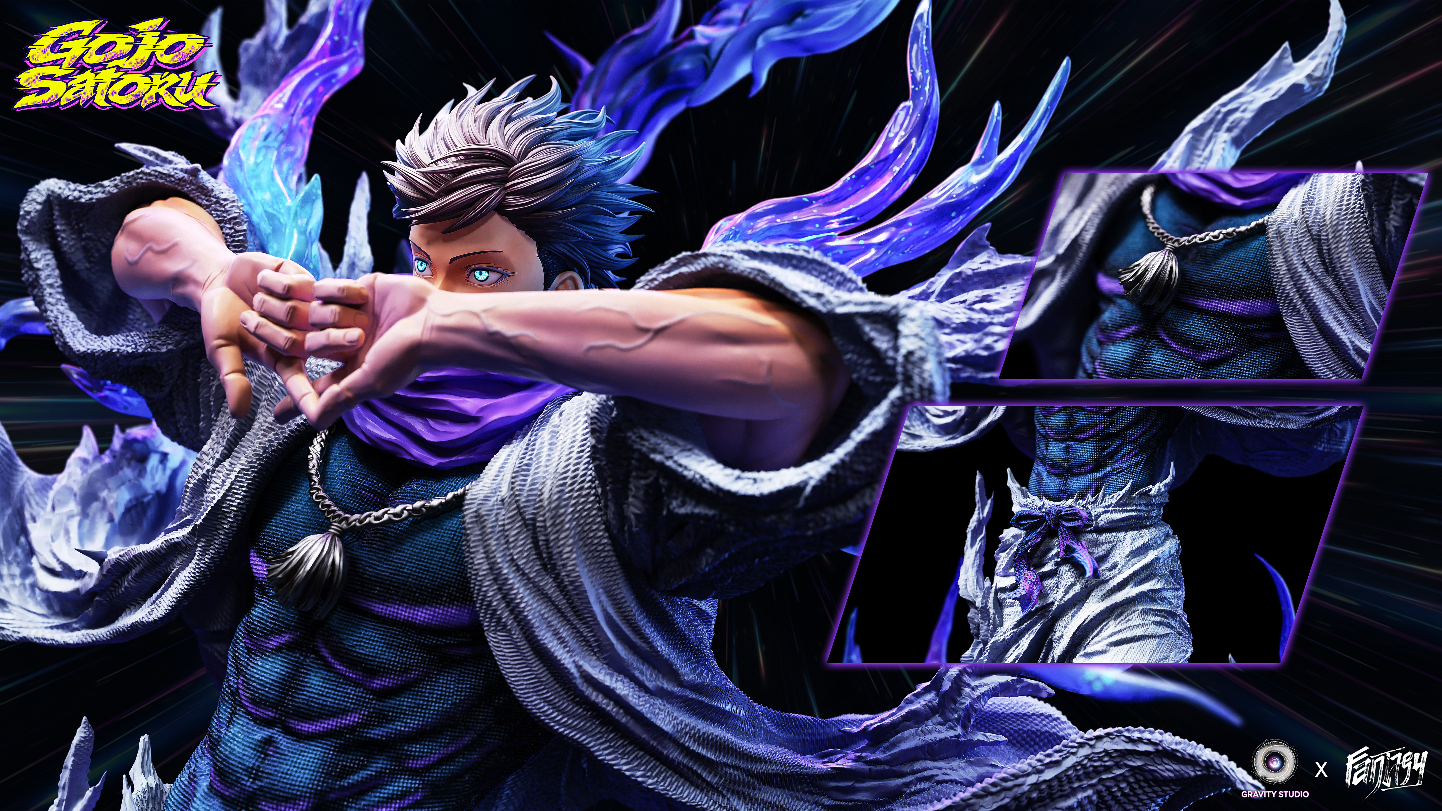 【Pre-sale】1/6 Scale Gojo Satoru with LED-Jujutsu Kaisen-Fantasy × Gravity Studio