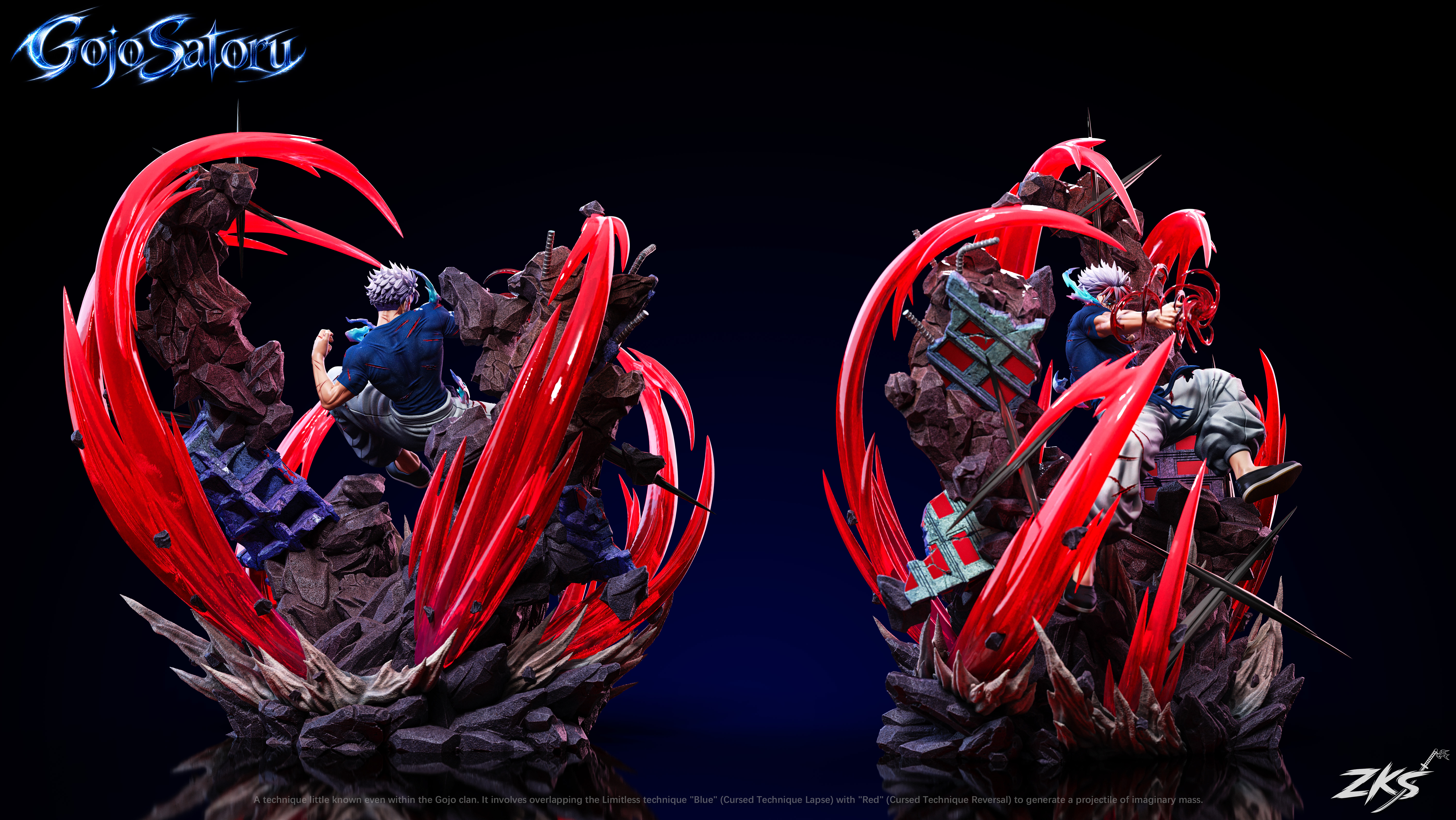 【Pre-sale】1/6 Scale Gojo Satoru with LED-Jujutsu Kaisen-Zenkai Studio