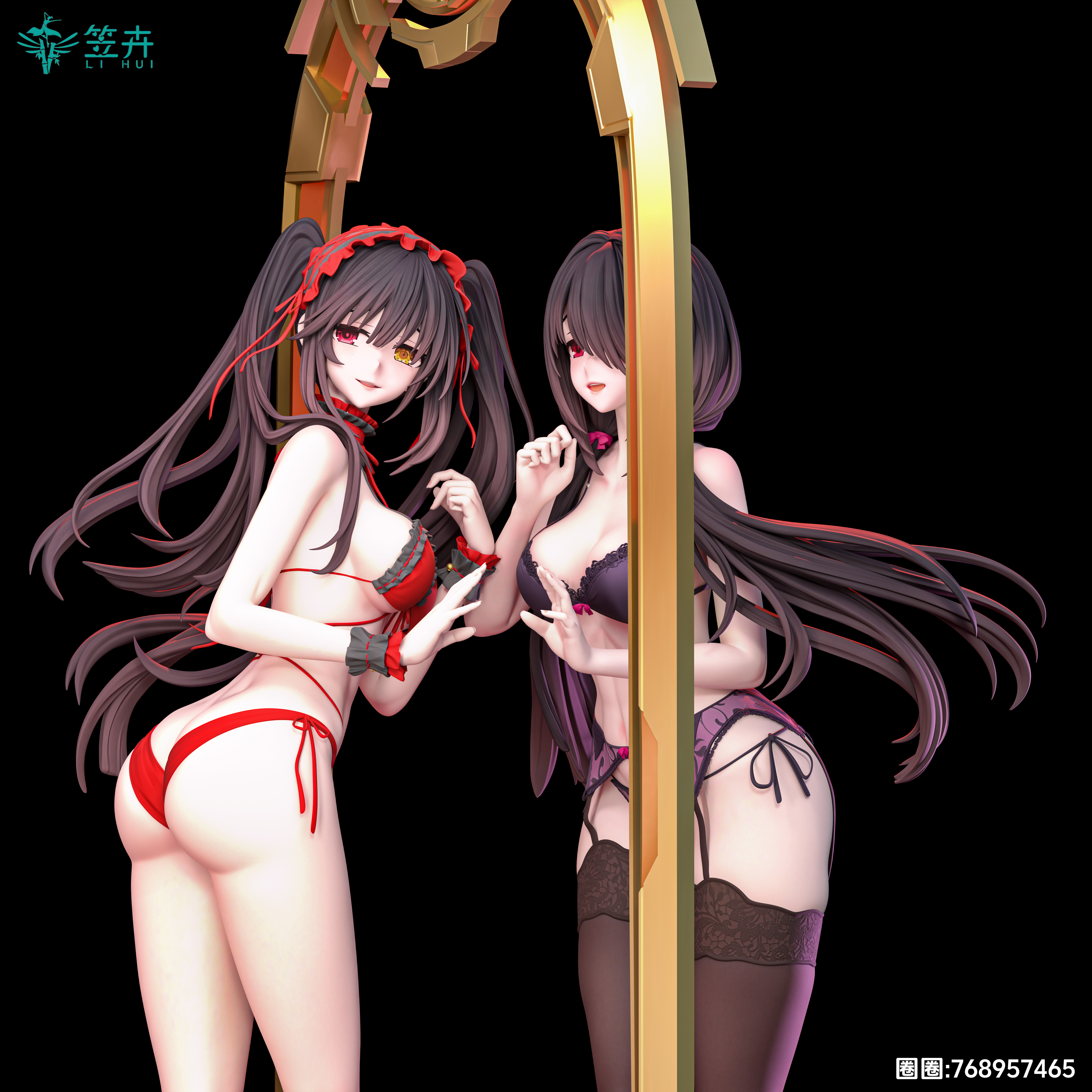 【Pre-sale】1/6 Scale Tokisaki Kurumi-DATE A LIVE-Li Hui Studio