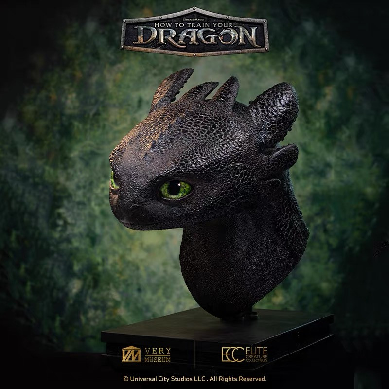 【Pre-sale】1/1 Scale Bust of Toothless Licensed-How to Train Your Dragon-Elite Creature Collectibles Studio