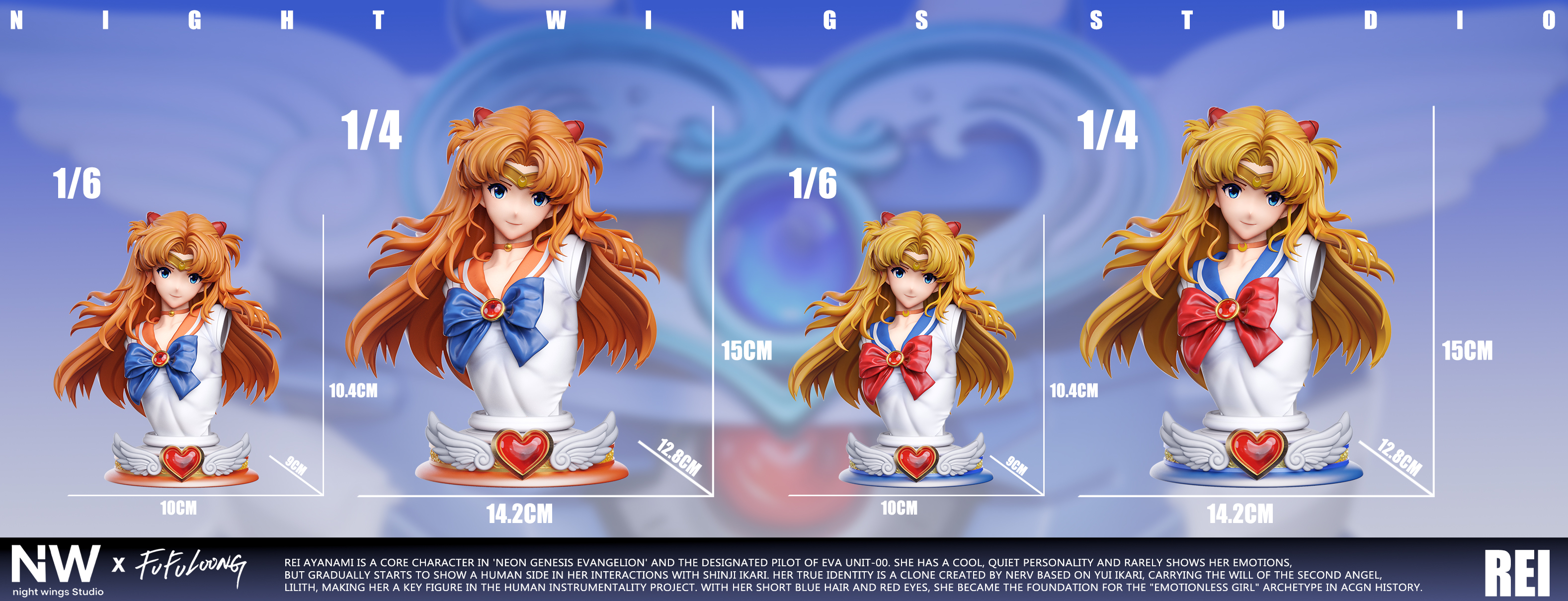 【Pre-sale】1/6 and 1/4 Scale Ayanami Rei-EVA-Night Wing Studio
