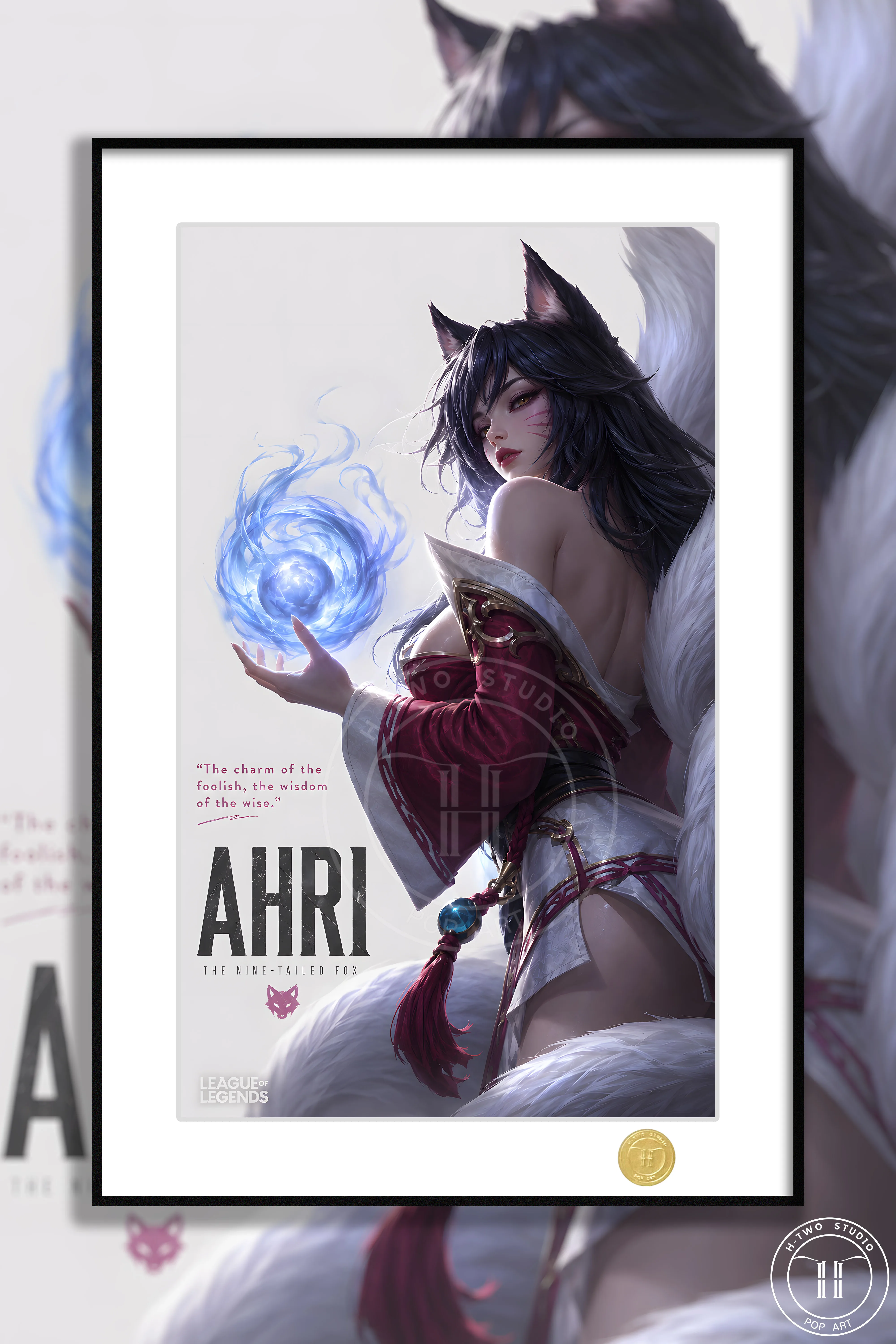 【Pre-sale】Decorative Painting of Ahri-League of Legends-H2 Studio