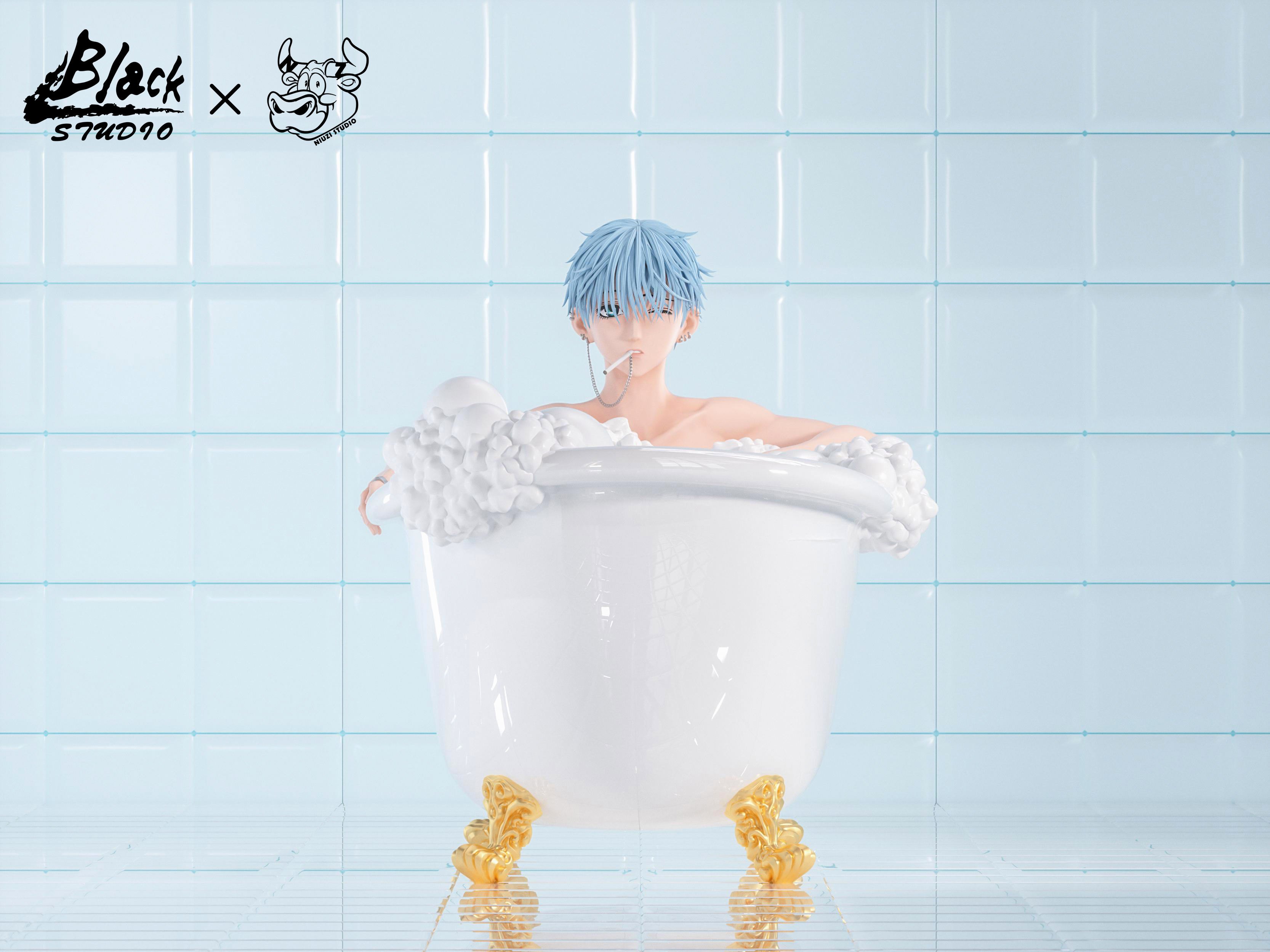 【Pre-sale】1/6 Scale Bathtub Okazaki Shinichi-BLACK and NIUZI Studios