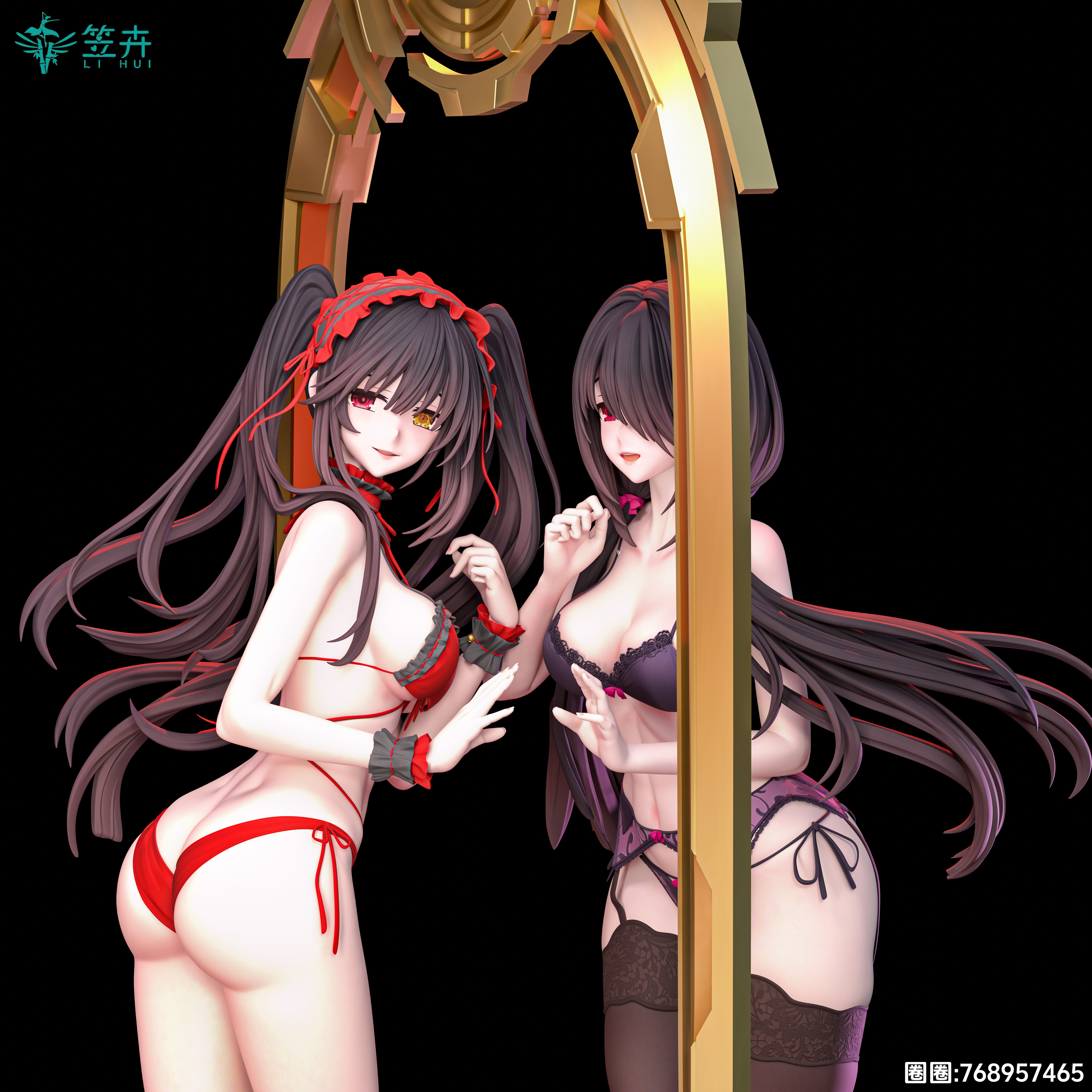 【Pre-sale】1/6 Scale Tokisaki Kurumi-DATE A LIVE-Li Hui Studio