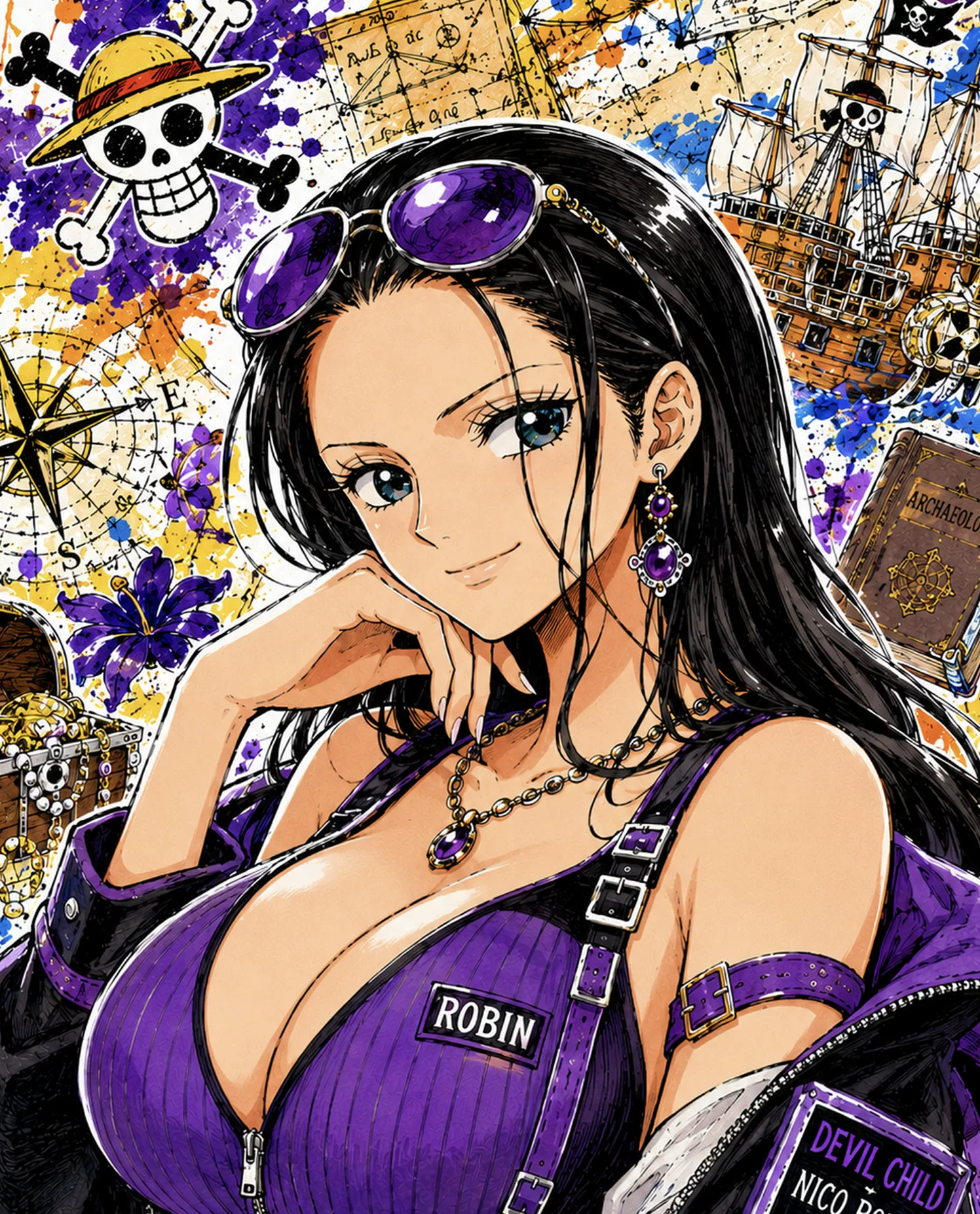 【Pre-sale】Decorative Painting of Nico Robin-One piece-H2 Studio