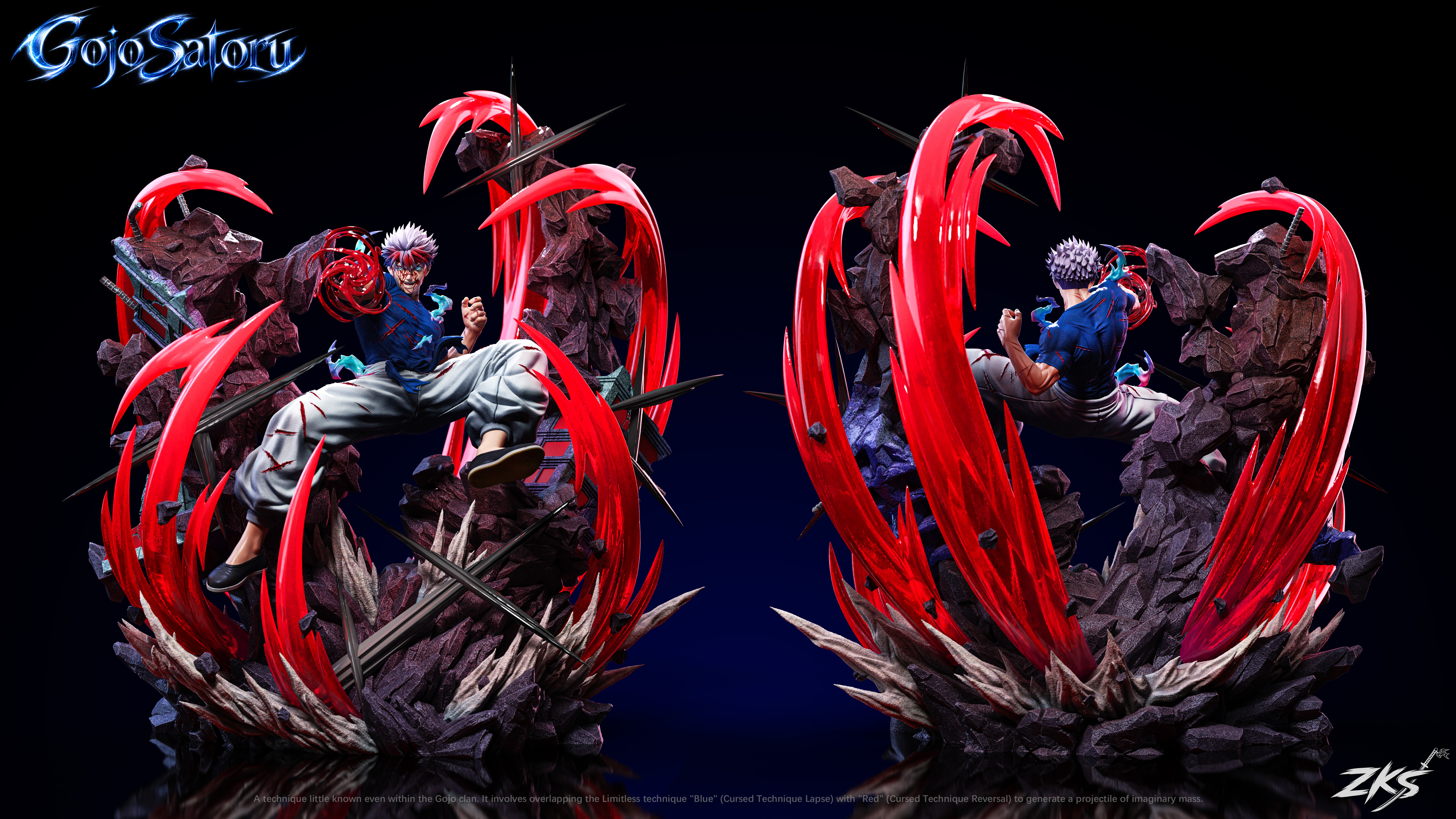 【Pre-sale】1/6 Scale Gojo Satoru with LED-Jujutsu Kaisen-Zenkai Studio