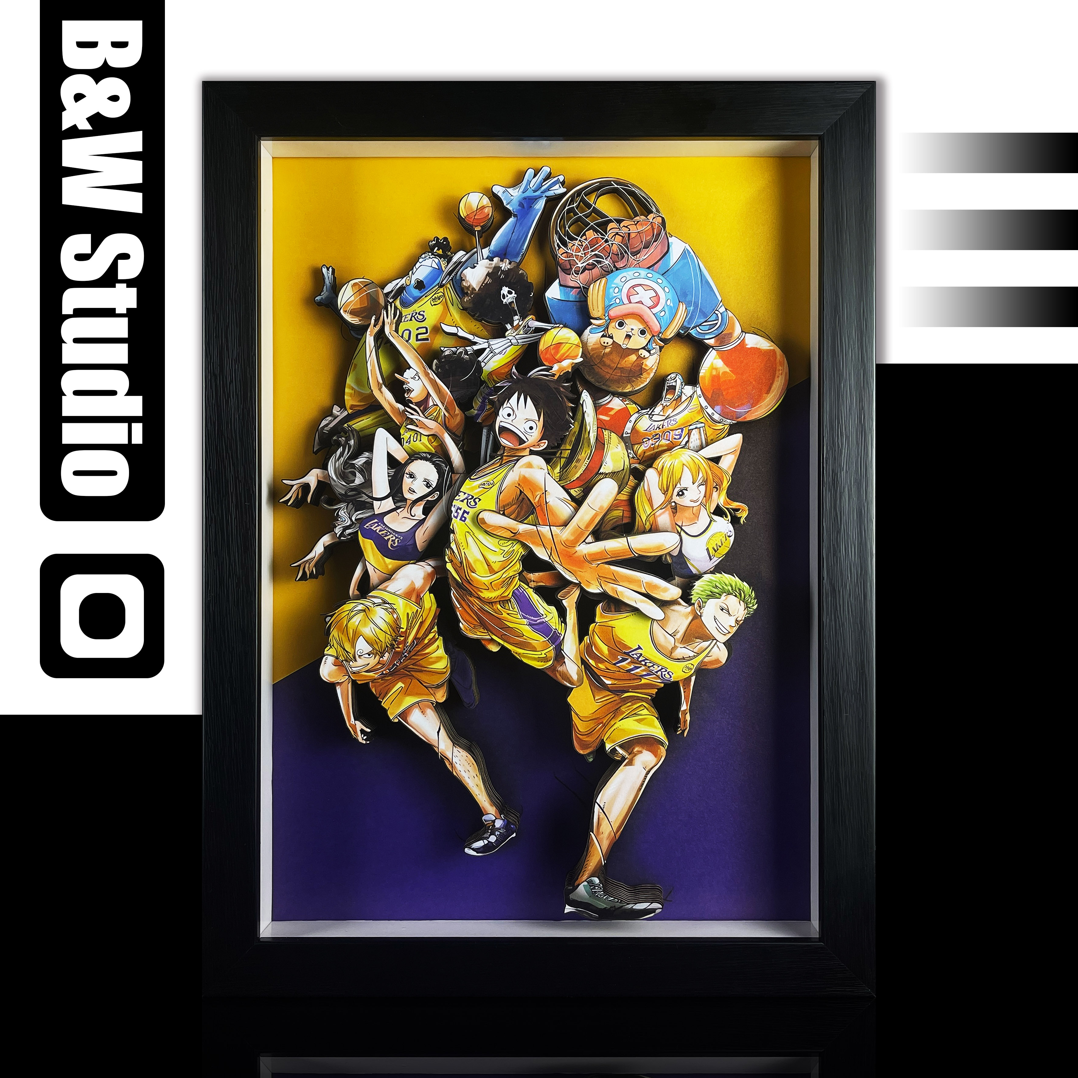 【Pre-sale】Decorative Painting of Mugiwara X Lakers-Black and White Studio