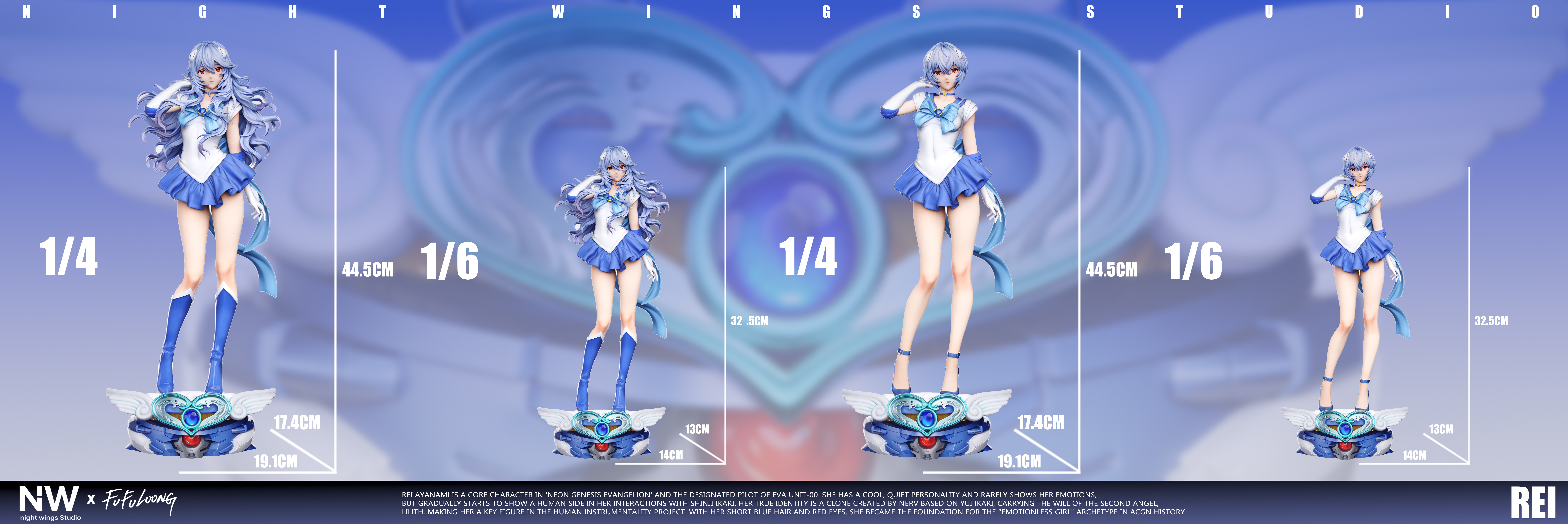 【Pre-sale】1/6 and 1/4 Scale Ayanami Rei-EVA-Night Wing Studio