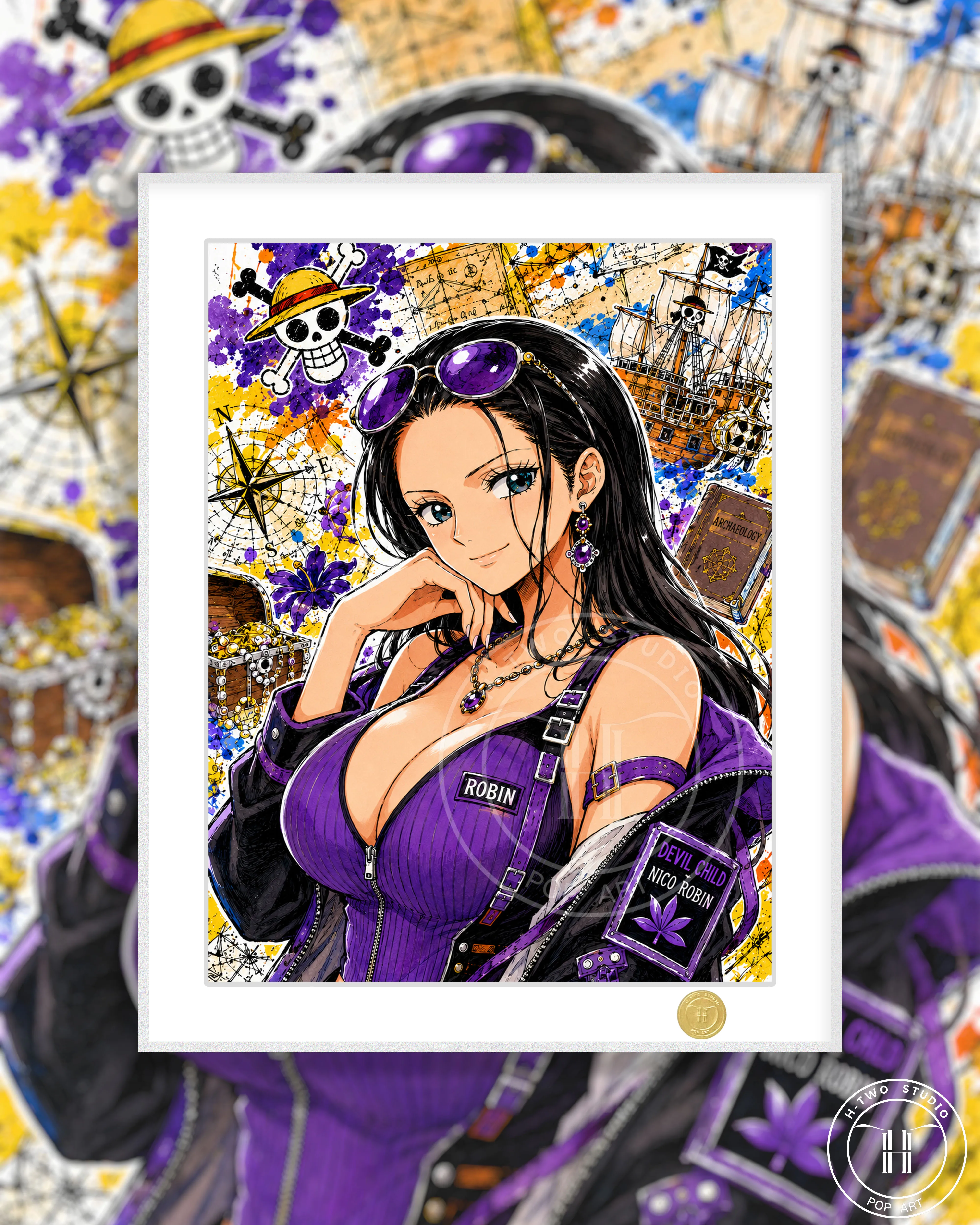 【Pre-sale】Decorative Painting of Nico Robin-One piece-H2 Studio