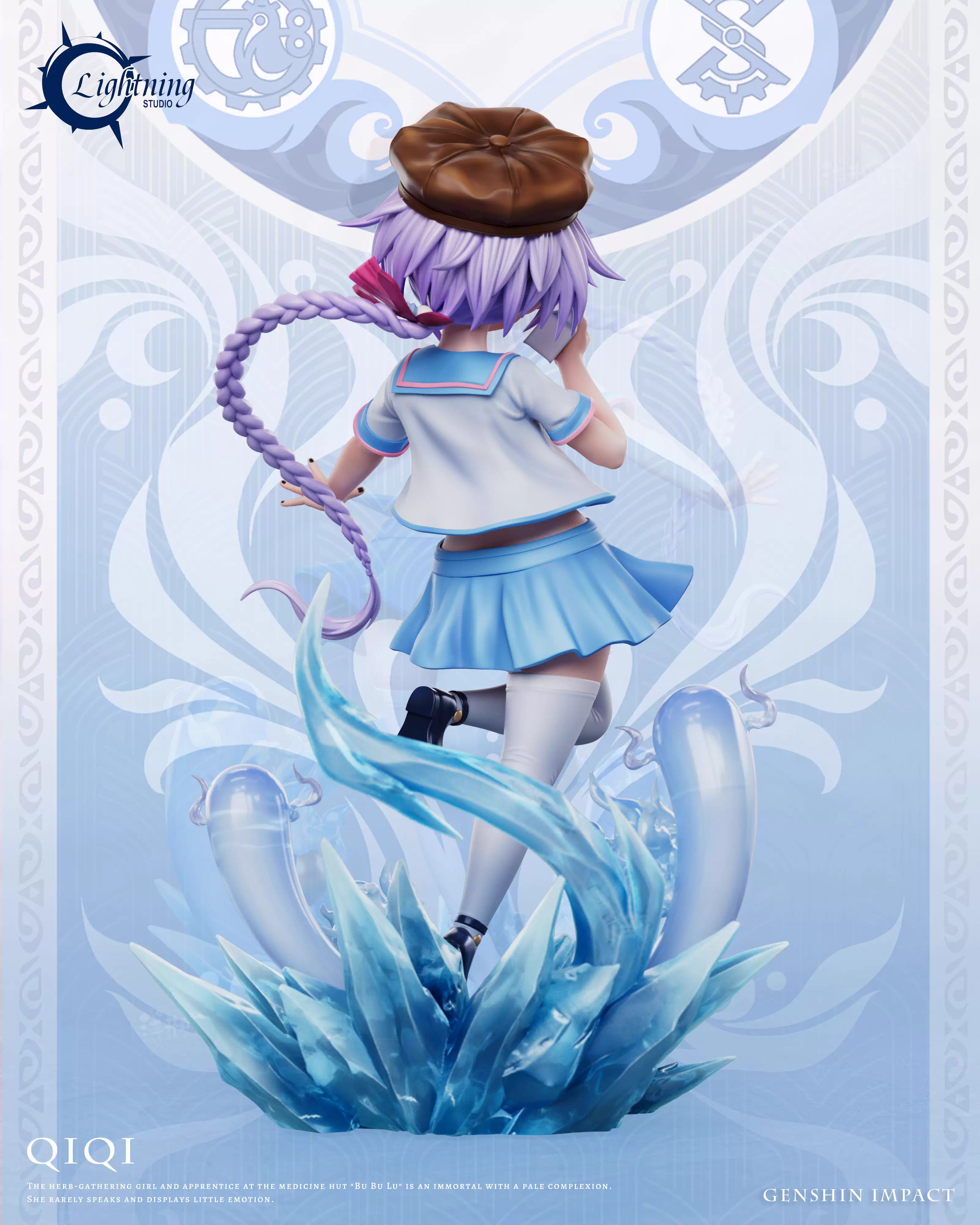 【Pre-sale】1/6 Scale Zombie Girl Qiqi with LED-Lightning Studio