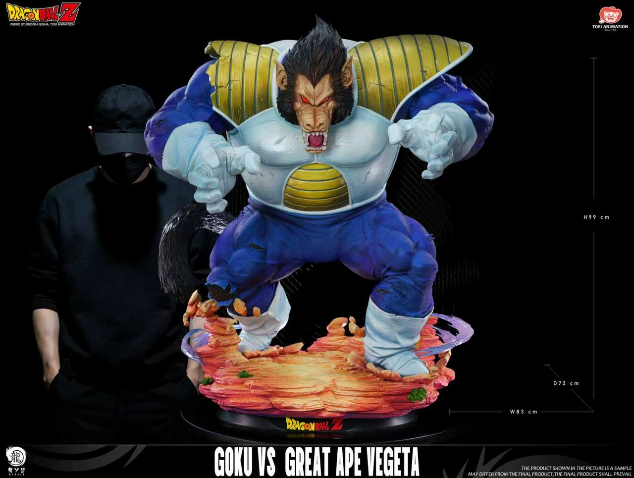 【Pre-sale】1/6 Scale Goku vs Great Ape Vegeta with LED Licensed-RYU Studio