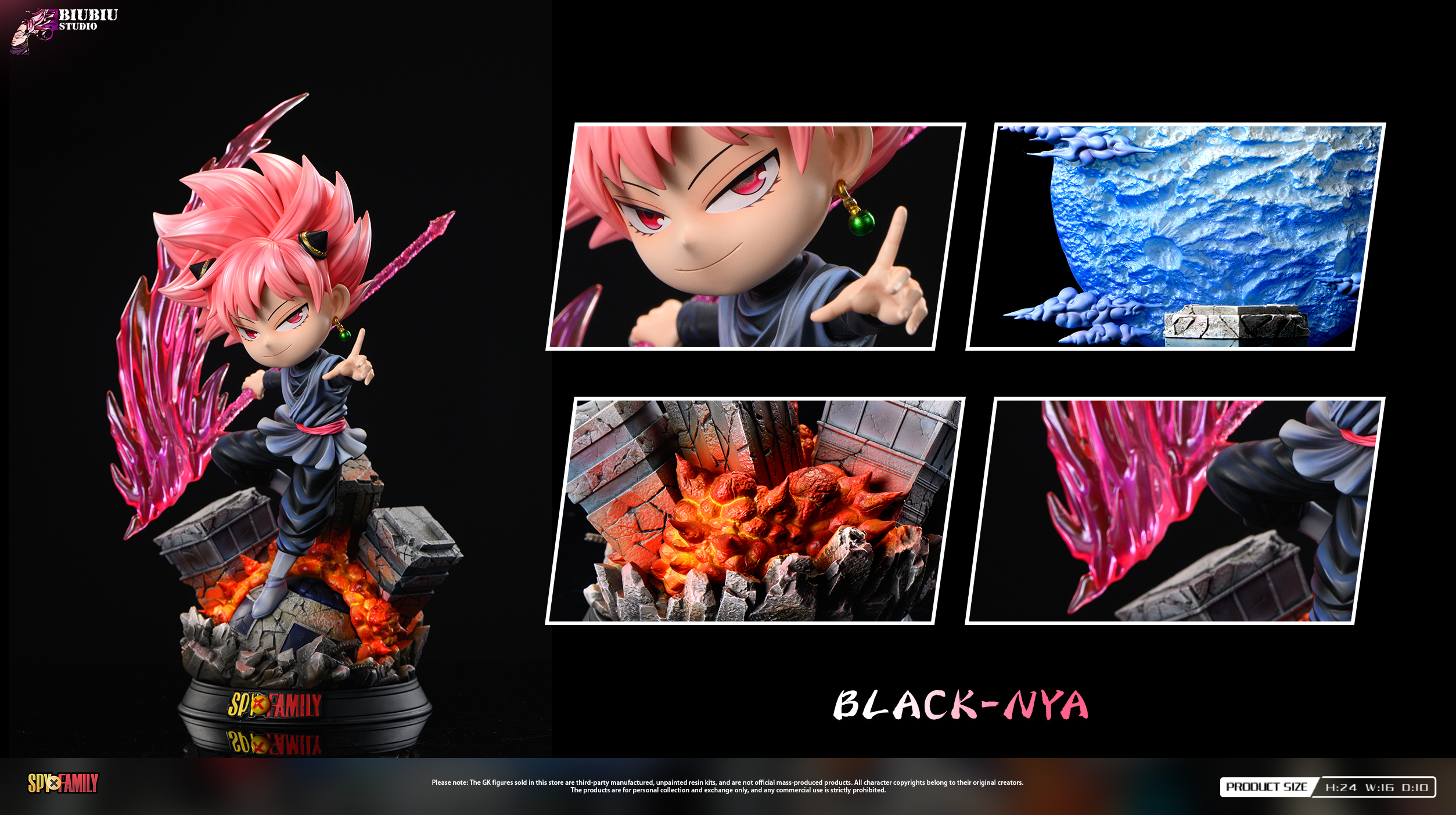 【Pre-sale】1/6 Scale Anya cos Super Saiyan Rosé-Biubiu Studio