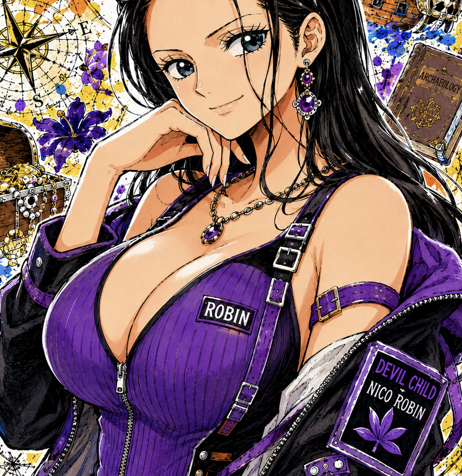 【Pre-sale】Decorative Painting of Nico Robin-One piece-H2 Studio