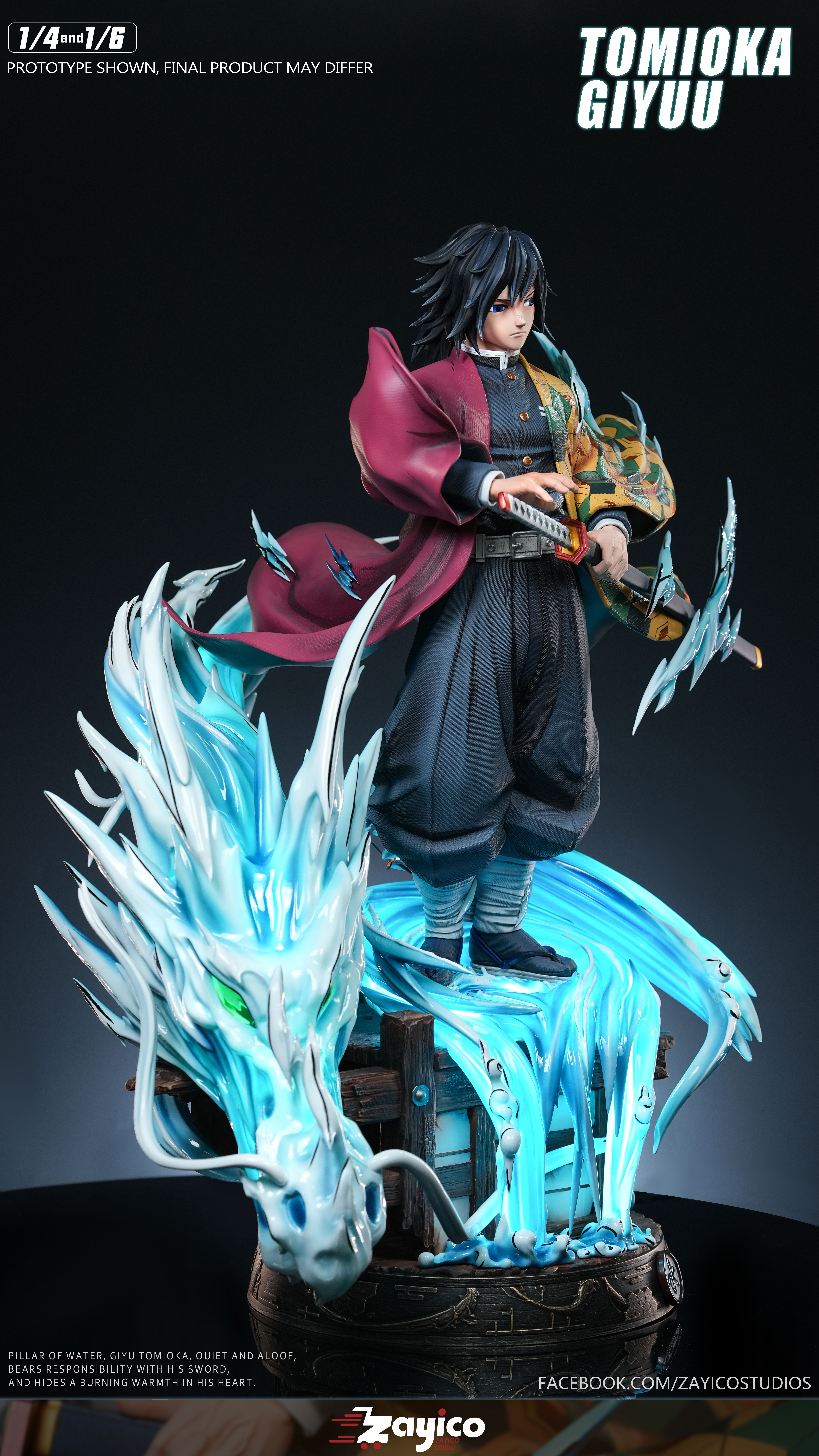 【Pre-sale】1/6 and 1/4 Scale Tomioka Giyuu-Demon Slayer-Zayico Studio