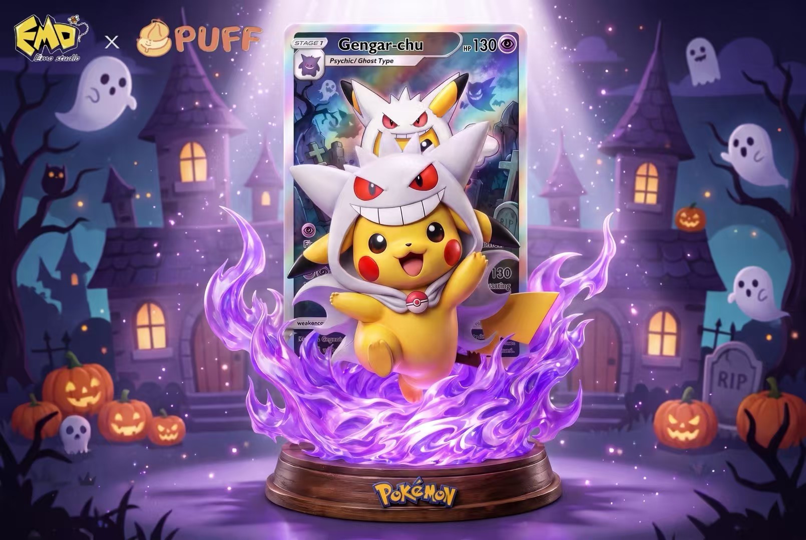 【Pre-sale】Gengar Pikachu-Emo X Puff Studio