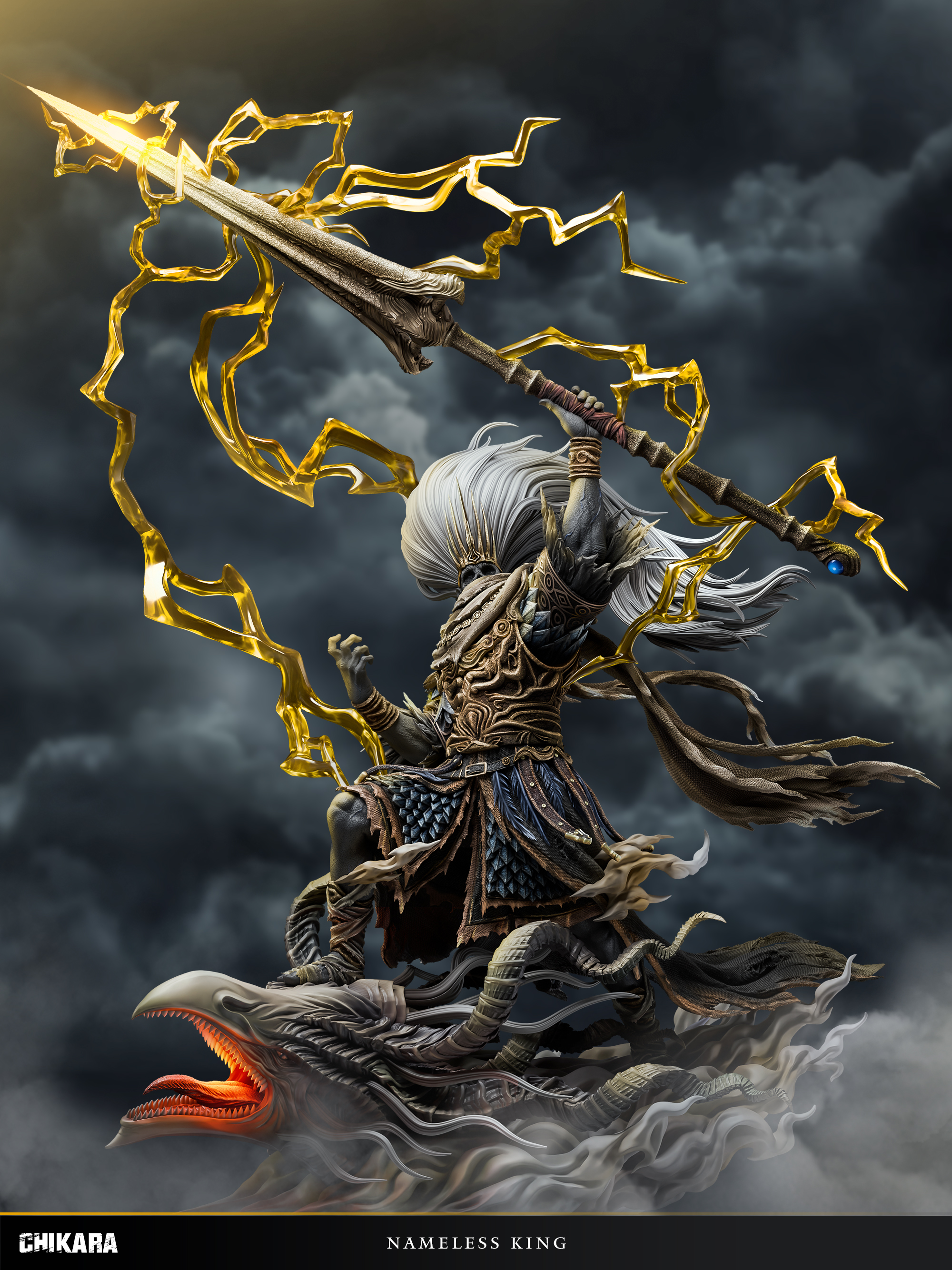 【Pre-sale】1/4 Scale Nameless King with LED-Dark Souls 3-CHIKARA Studio
