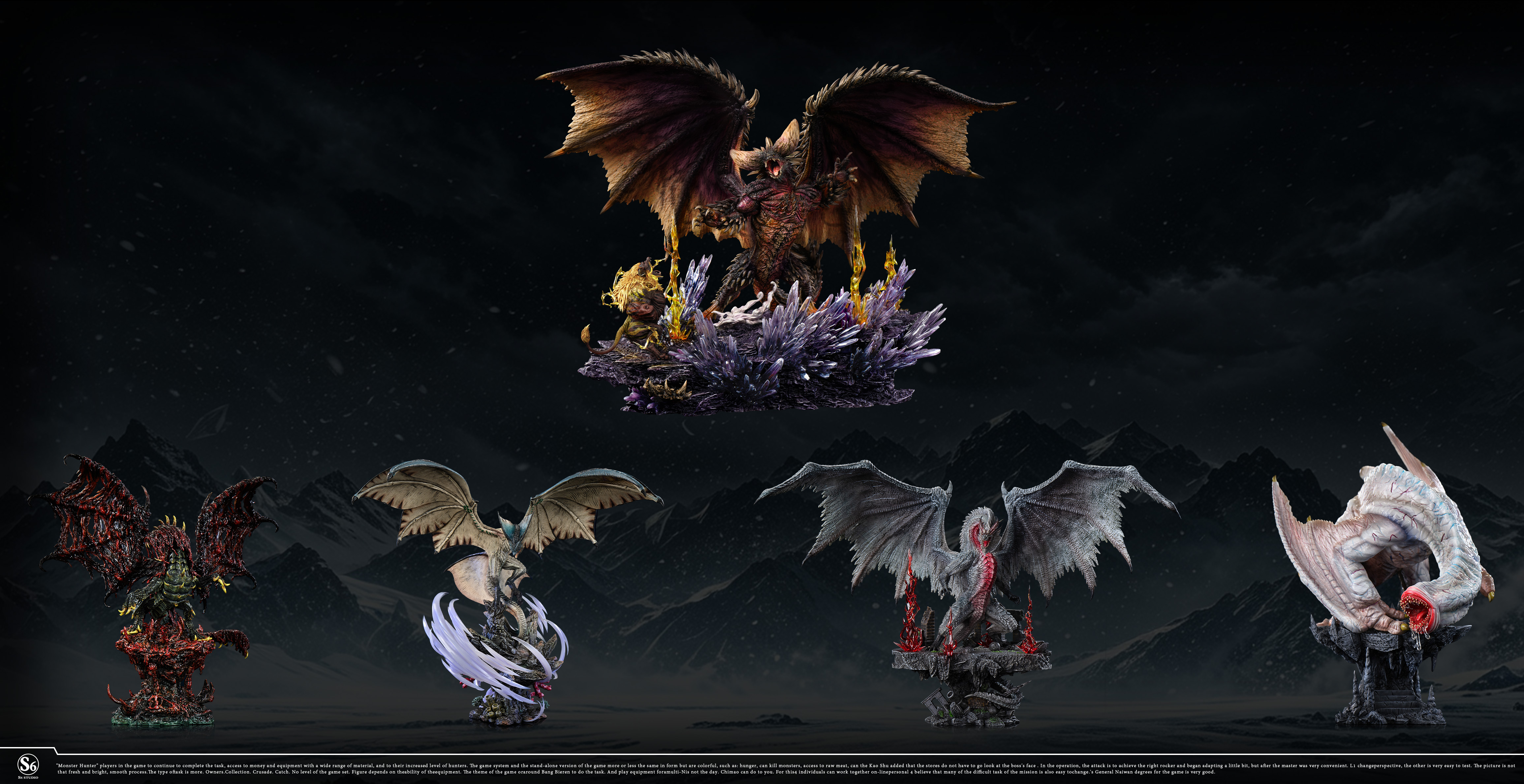 【Pre-sale】Nergigante and Rajang-Monster Hunter-S6 Studio