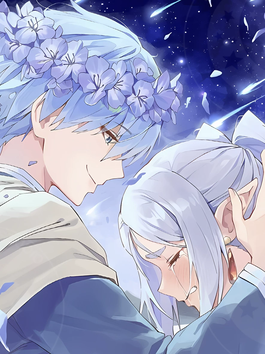 【Pre-sale】Decorative Painting of Himmel and Crying Frieren-Frieren at the Funeral-XingKong Studio