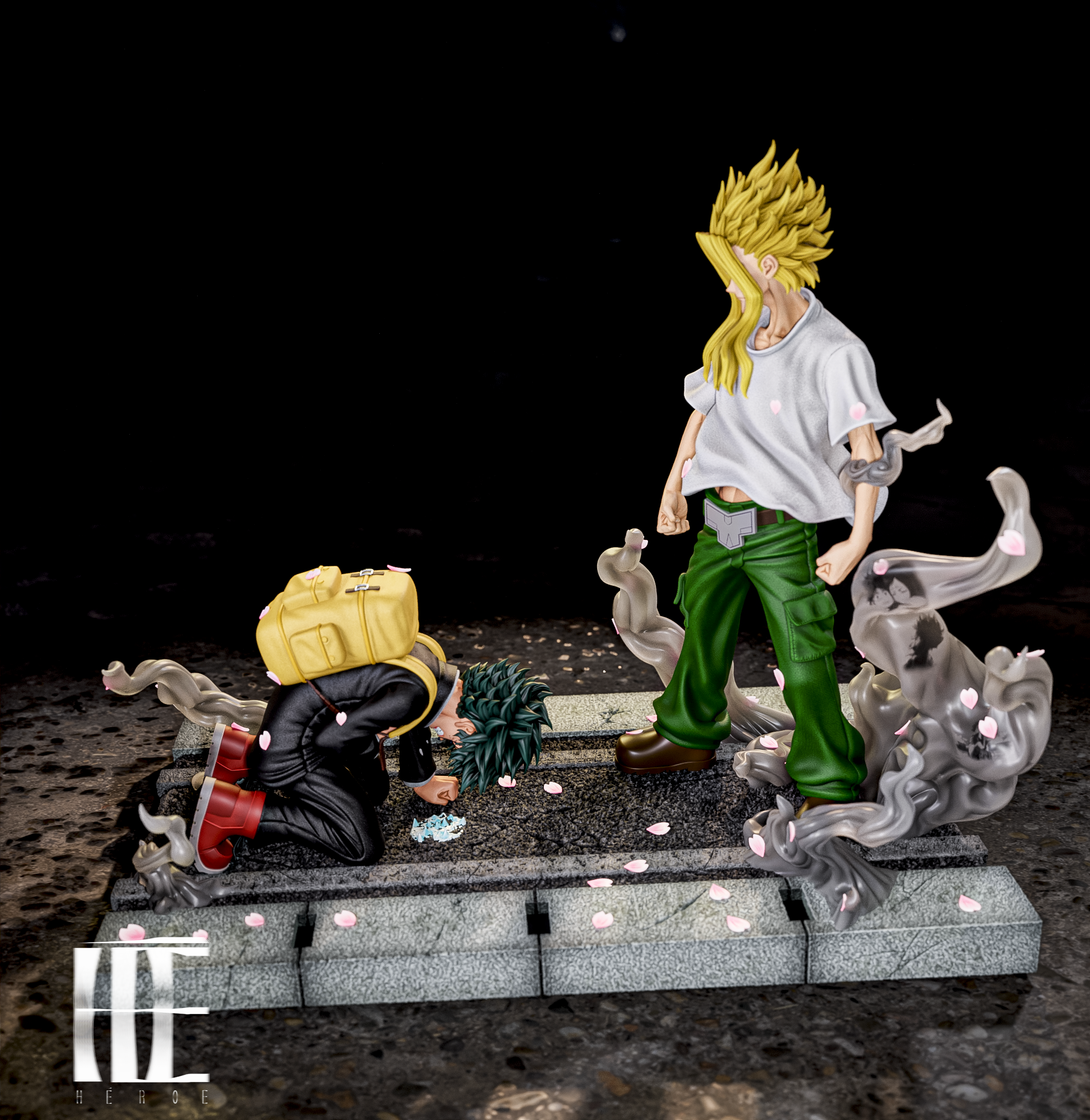 【Pre-sale】1/4 Scale Where the Story Begins All Might and Deku-My Hero Academia-Héroe Collectibles Studio