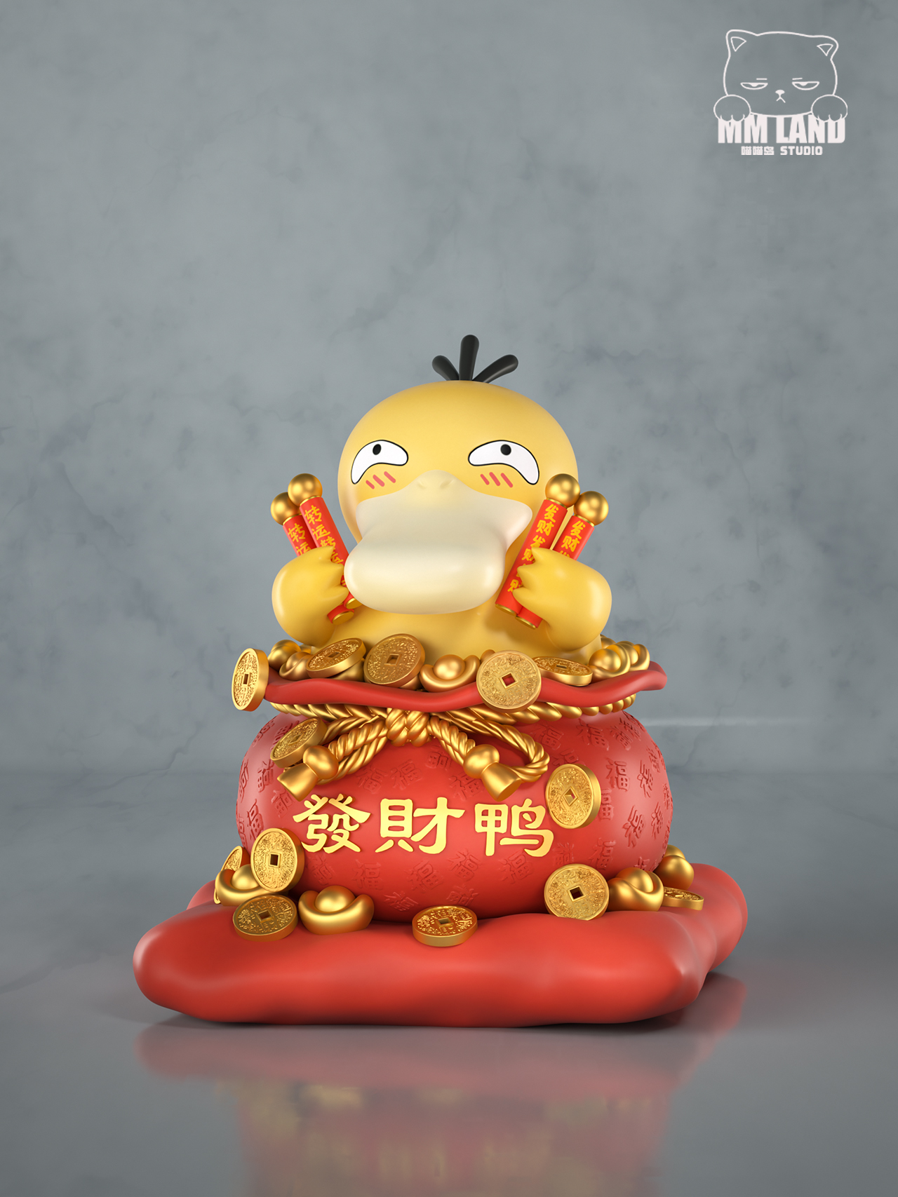 【Pre-sale】Wealthy Psyduck-Pokemon-MMLAND Studio