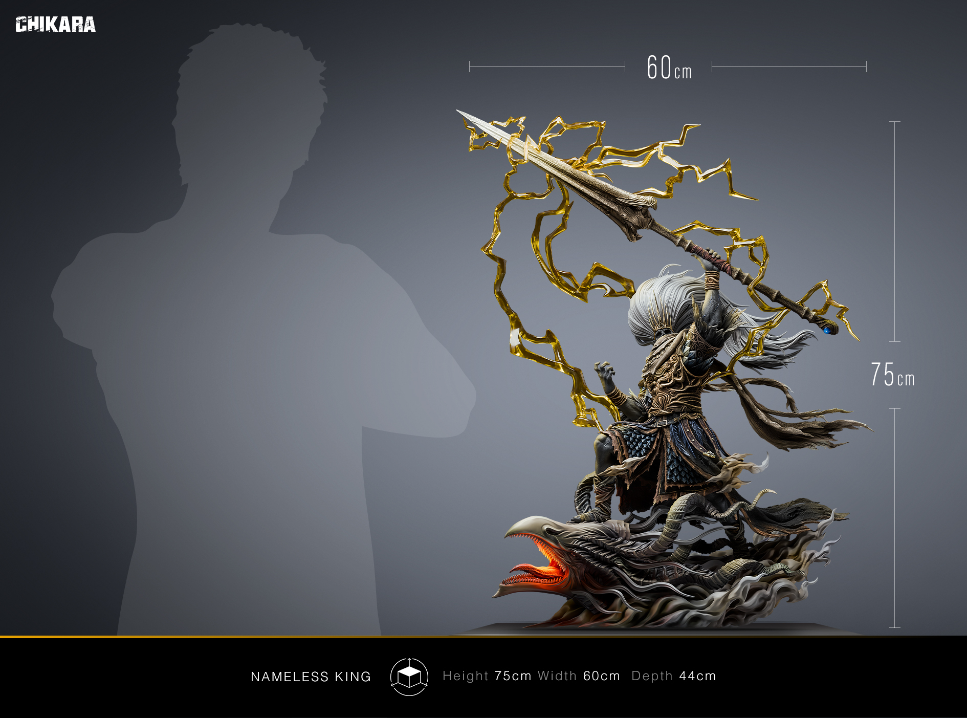 【Pre-sale】1/4 Scale Nameless King with LED-Dark Souls 3-CHIKARA Studio