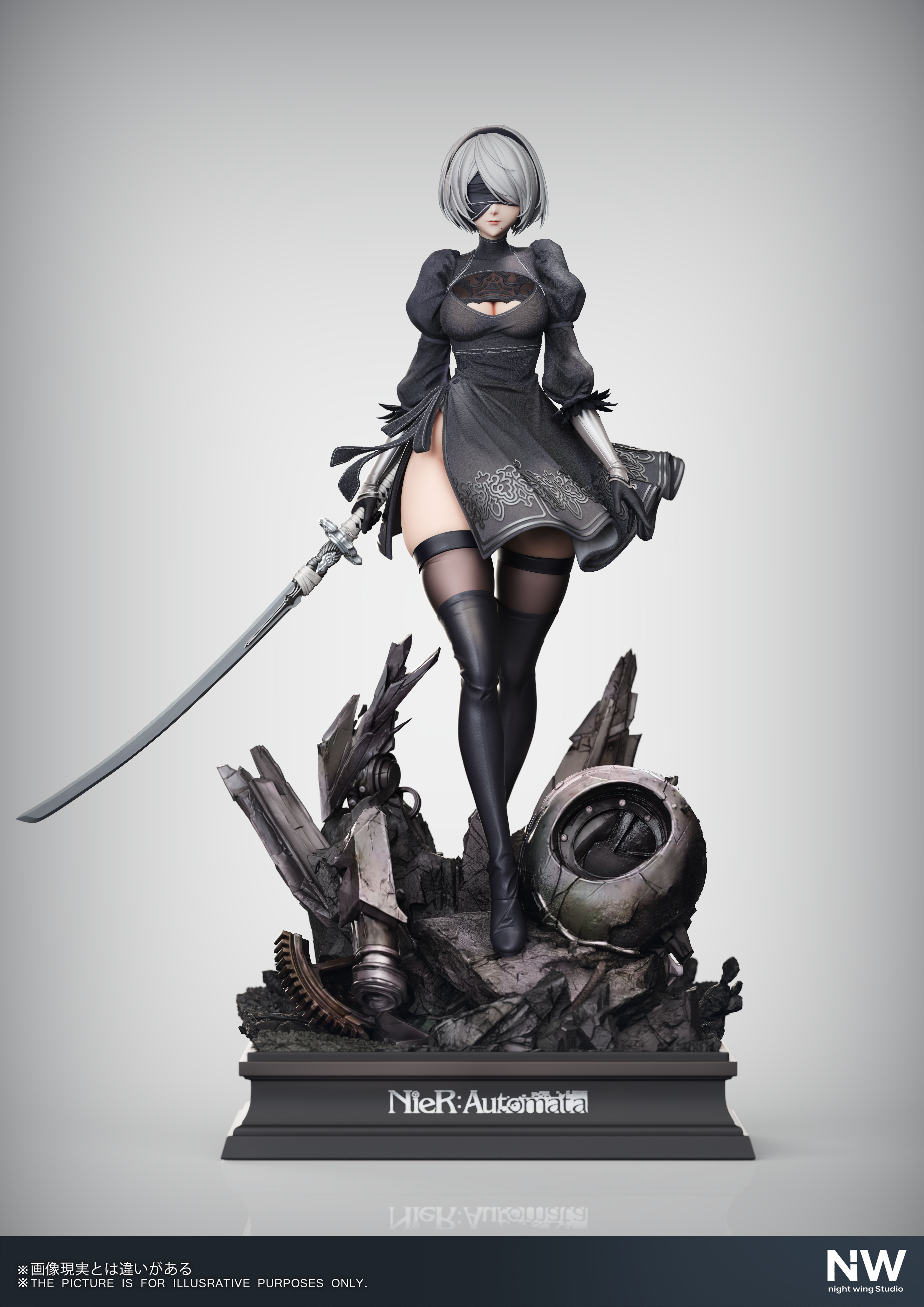 【Pre-sale】1/6 and 1/4 Scale YoRHa No.2 Type B 2B-NieR:Automata-Night Wing Studio