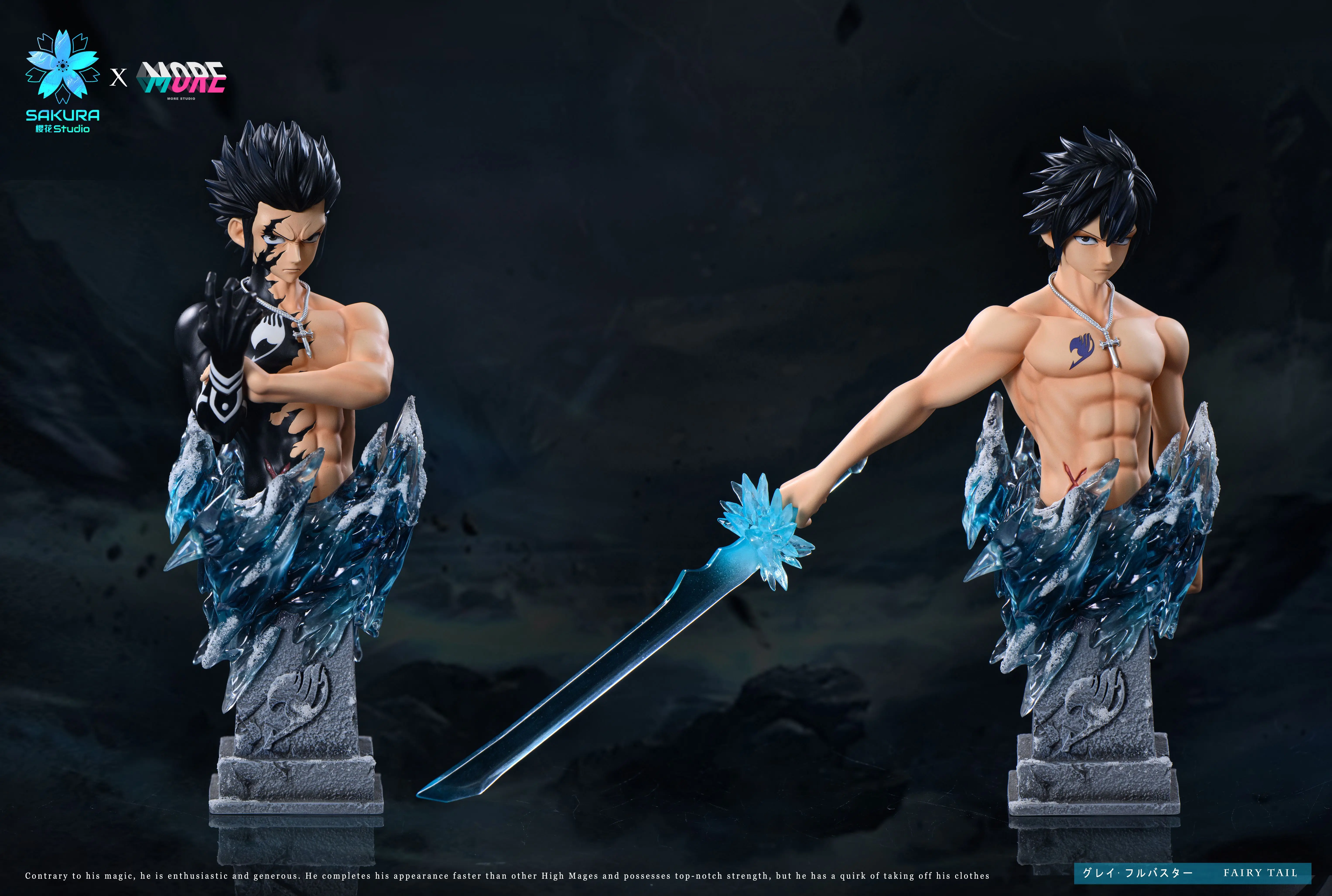 【Pre-sale】1/6 Scale Gray Fullbuster with LED-FAIRY TAIL-Sakura Studio × More Studio