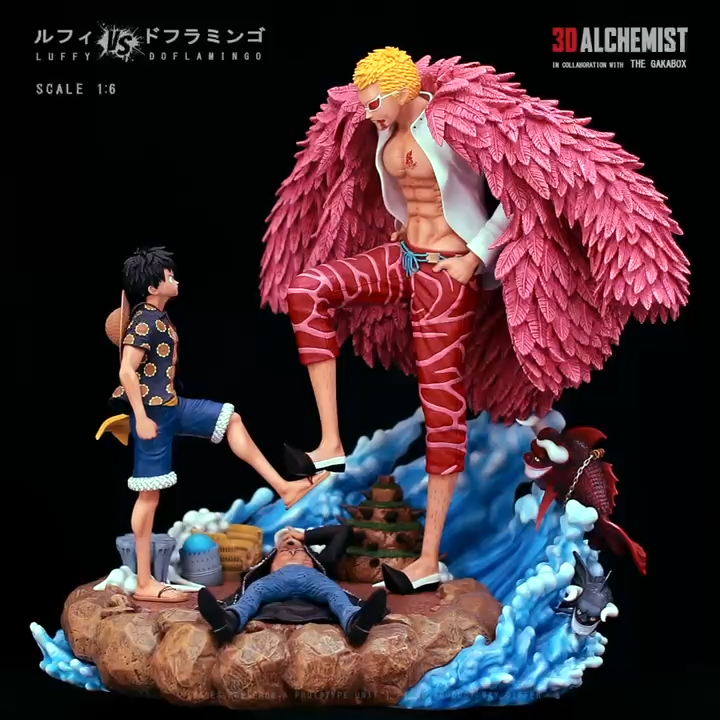【In stock】1/6 Scale Luffy and Doflamingo-One Piece-3DA Studio