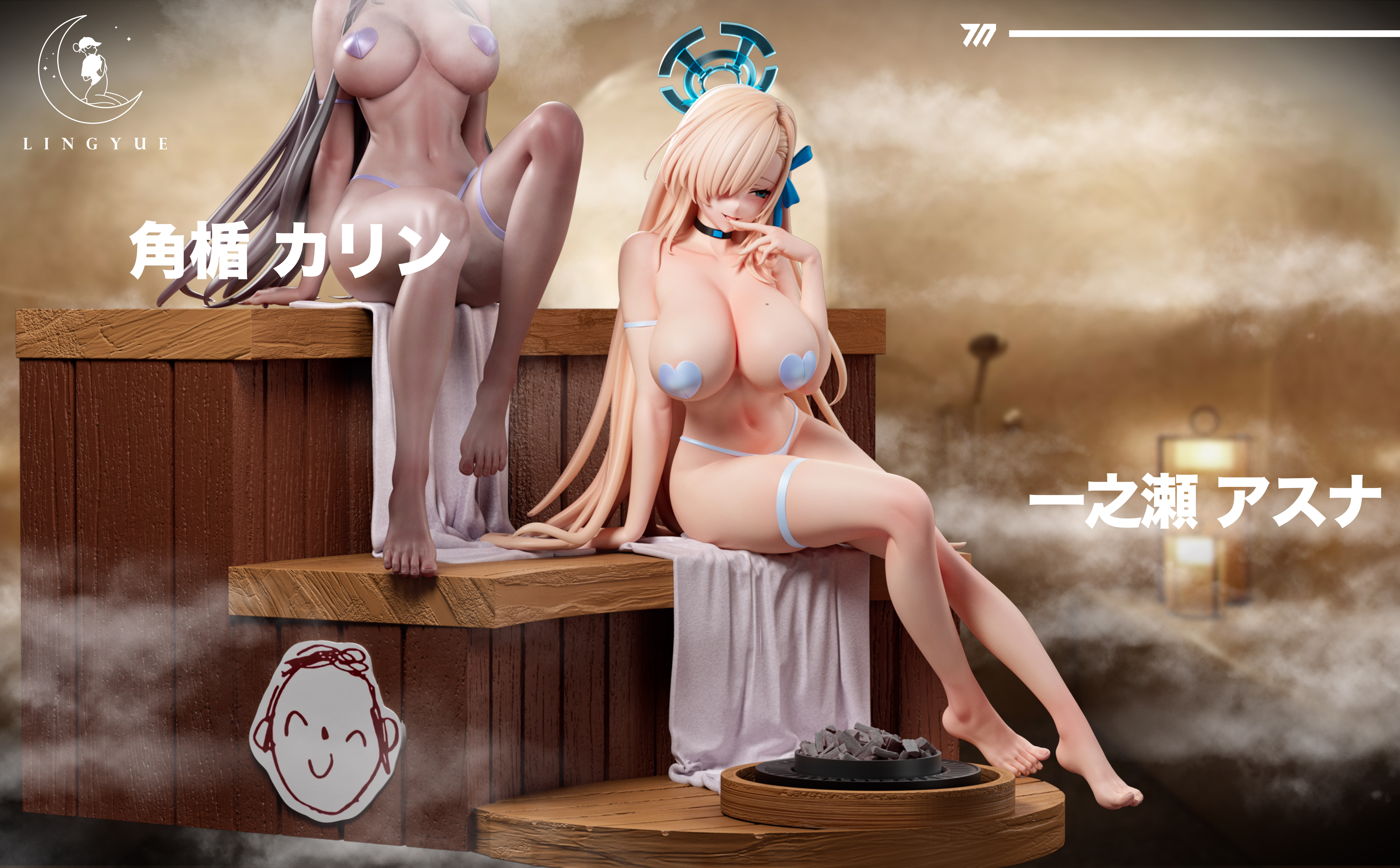 【Pre-sale】1/6 Scale Asuna and Karin-Blue Archive-LingYue Studio