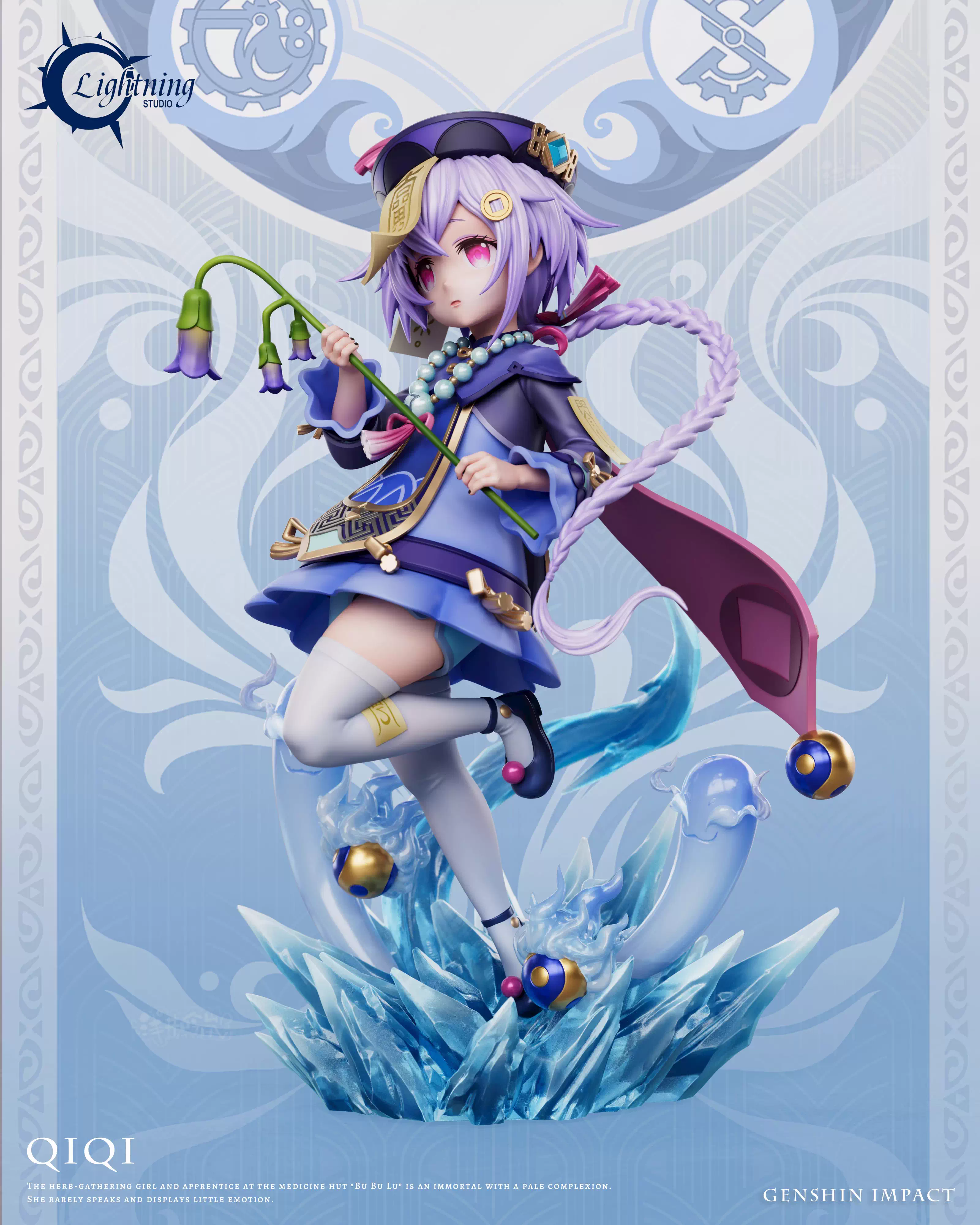 【Pre-sale】1/6 Scale Zombie Girl Qiqi with LED-Lightning Studio