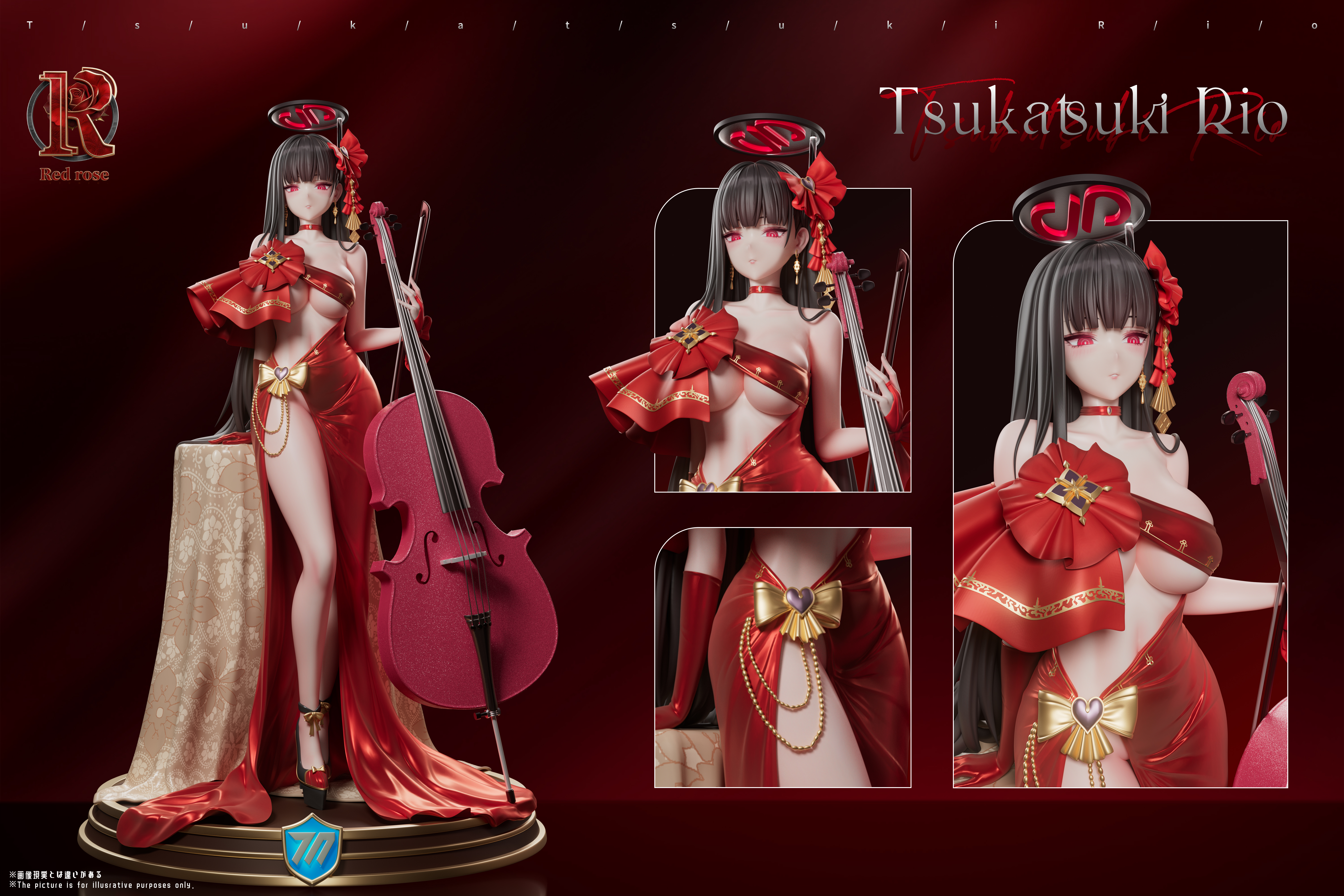 【Pre-sale】1/6 Scale Tsukatsuki Rio-Blue Archive-Red Rose Studio