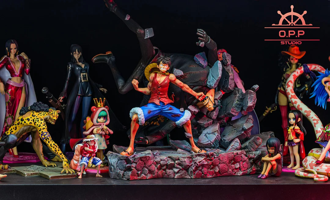 【Pre-sale】POP Scale Monkey D. Luffy Beating Blueno - ONE PIECE  - OPPS Studio