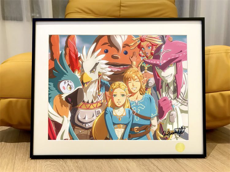 【Pre-sale】Characters of The Legend of Zelda: Breath of the Wild Decorative Painting-XingKong Studio