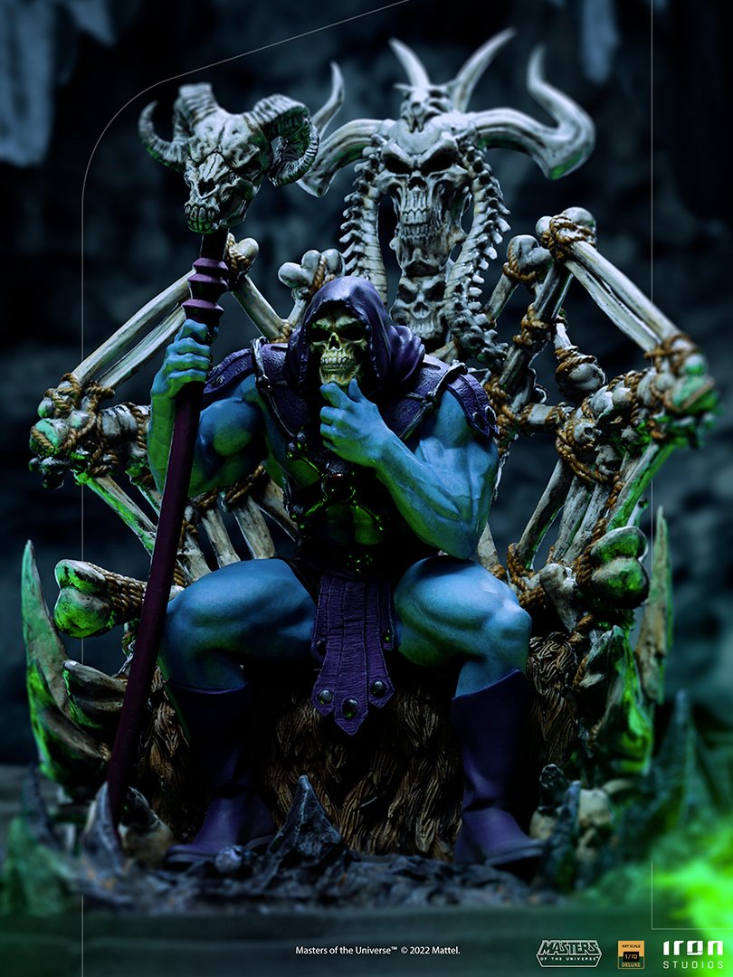 【Pre-sale】1/10 Scale Deluxe Version Skeletor- Man & Masters Of The Universe-Iron-Studio