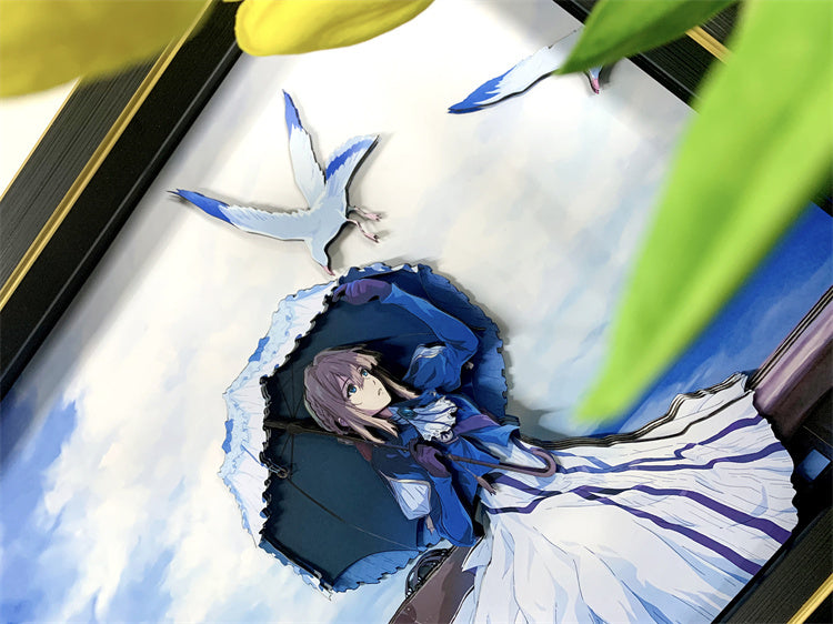 【In stock】Paper Art 3D Decorative Paint of Violet-Violet Evergarden-momo Studio