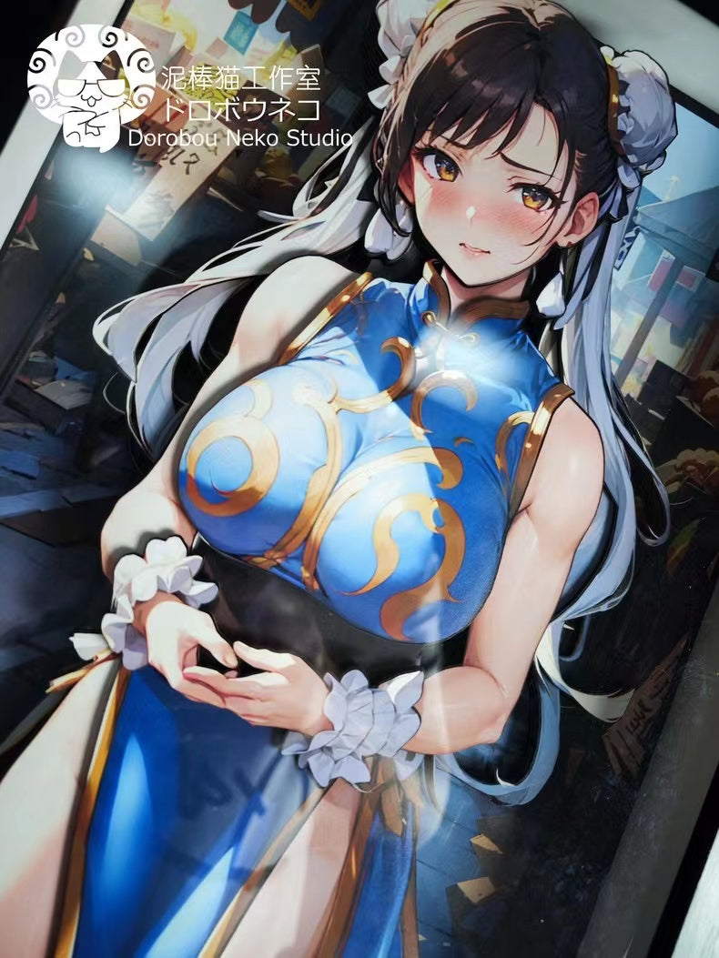 【In stock】DSMG-014 Decorative Painting of Chun-Li-Street Fighter-Dorobou Neko Studio