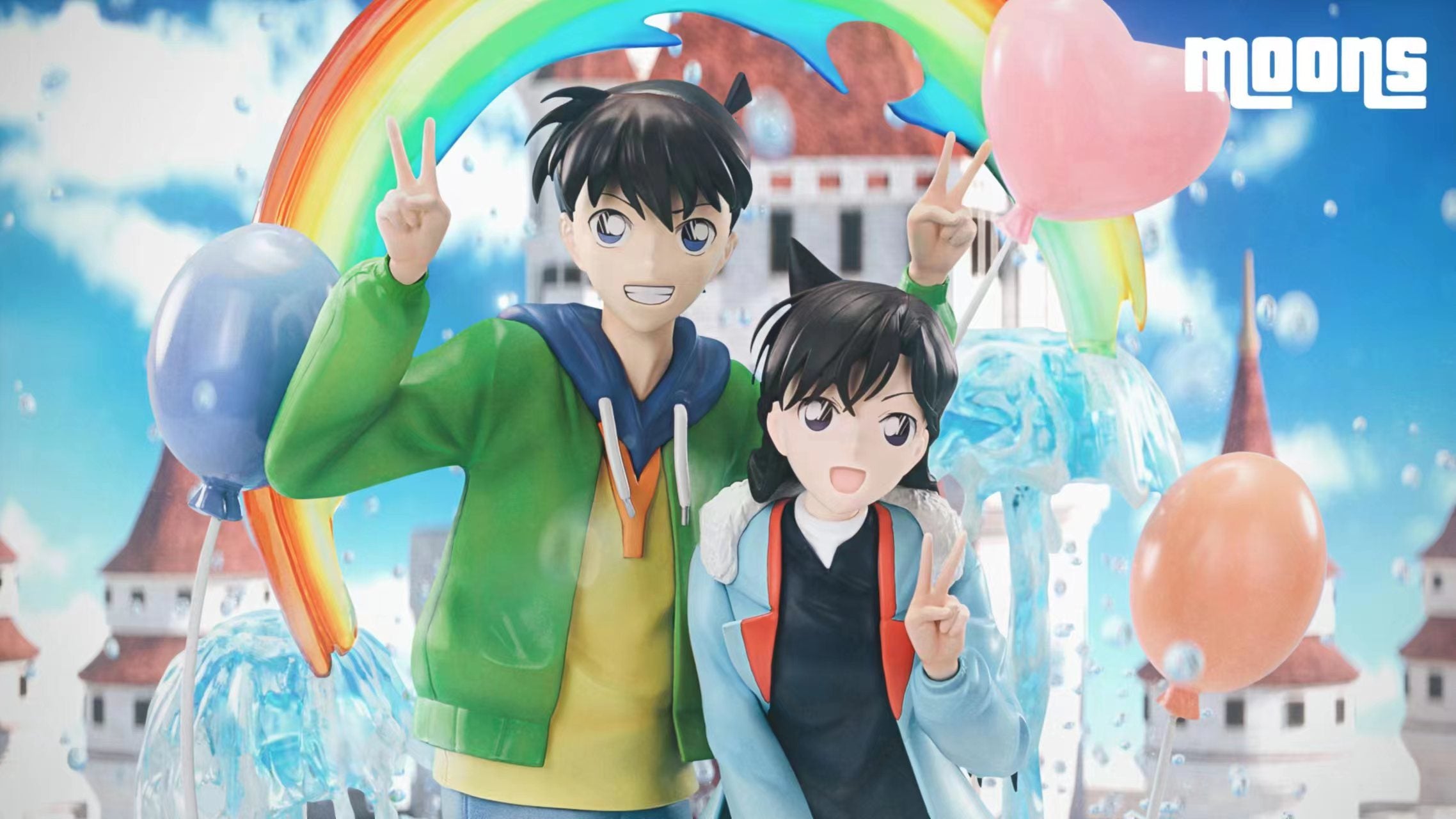 【In stock】1/6 Scale Conan & Mouri Ran-Detective Conan-Moons Studio