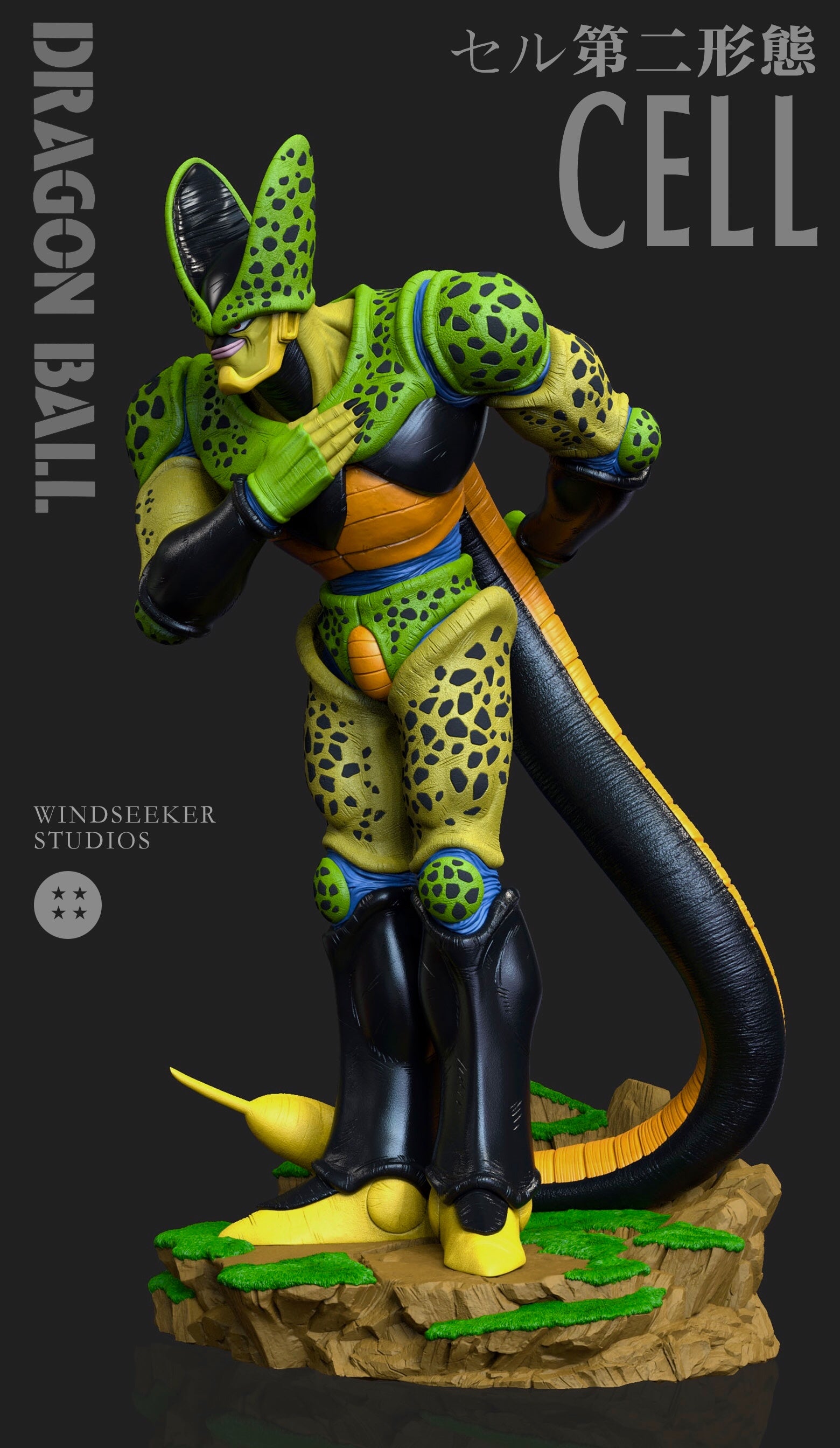 【Pre-sale】1/6 Scale Cell: Second Form-Dragonball-windseeker Studio