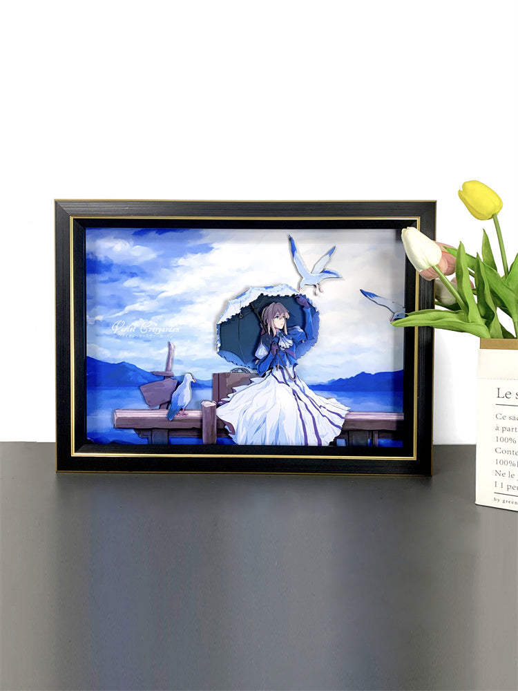 【In stock】Paper Art 3D Decorative Paint of Violet-Violet Evergarden-momo Studio