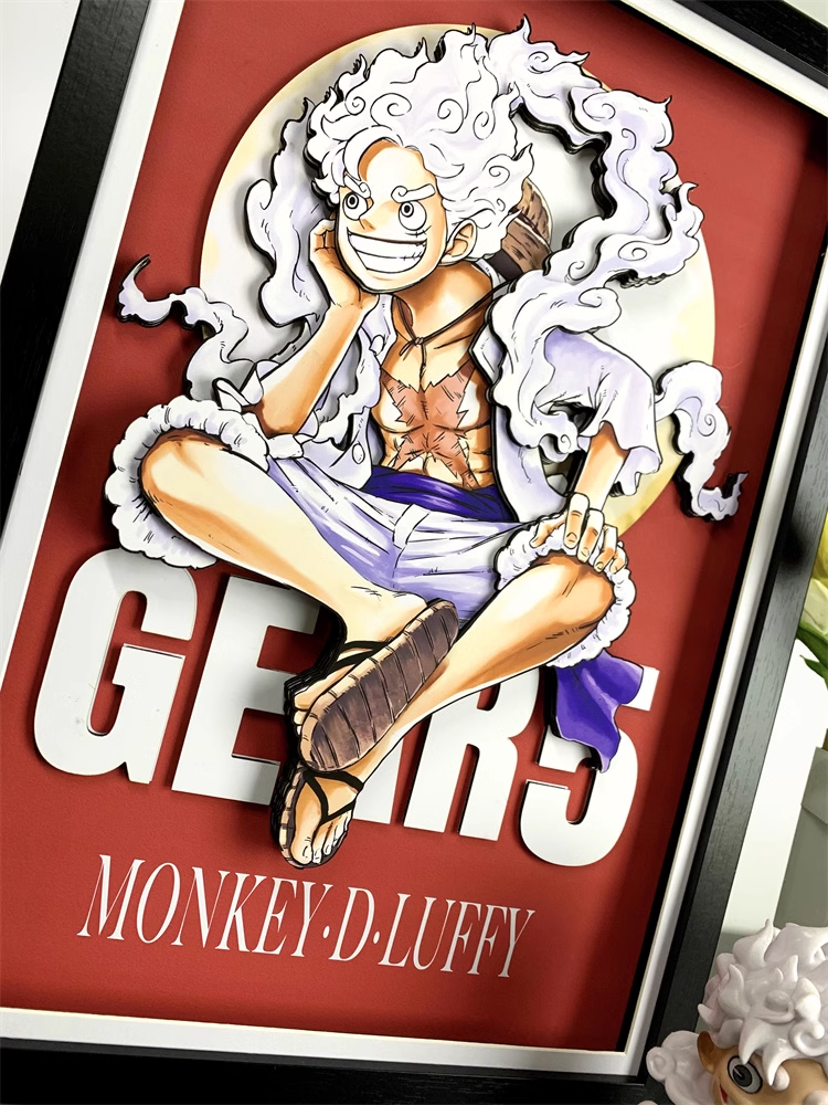 【In stock】Decorative Painting of Gear Fifth Nika Luffy-One piece-momo Studio