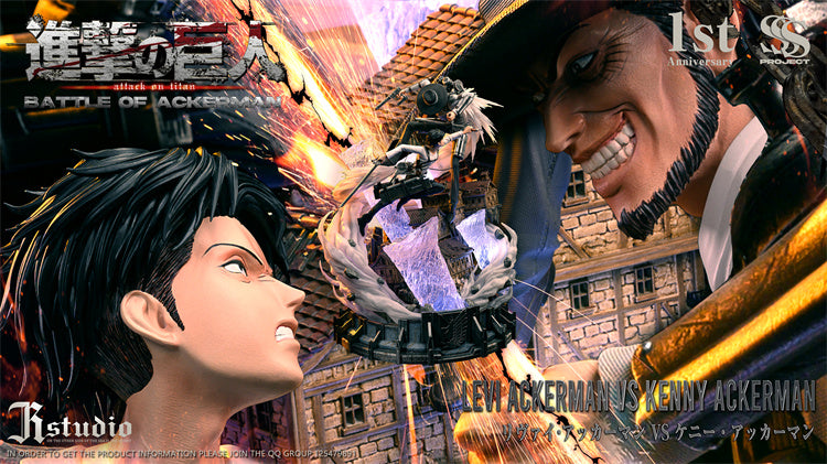 【Sold out】Version A Levi VS Kenny-Attack on Titan-JR Studio
